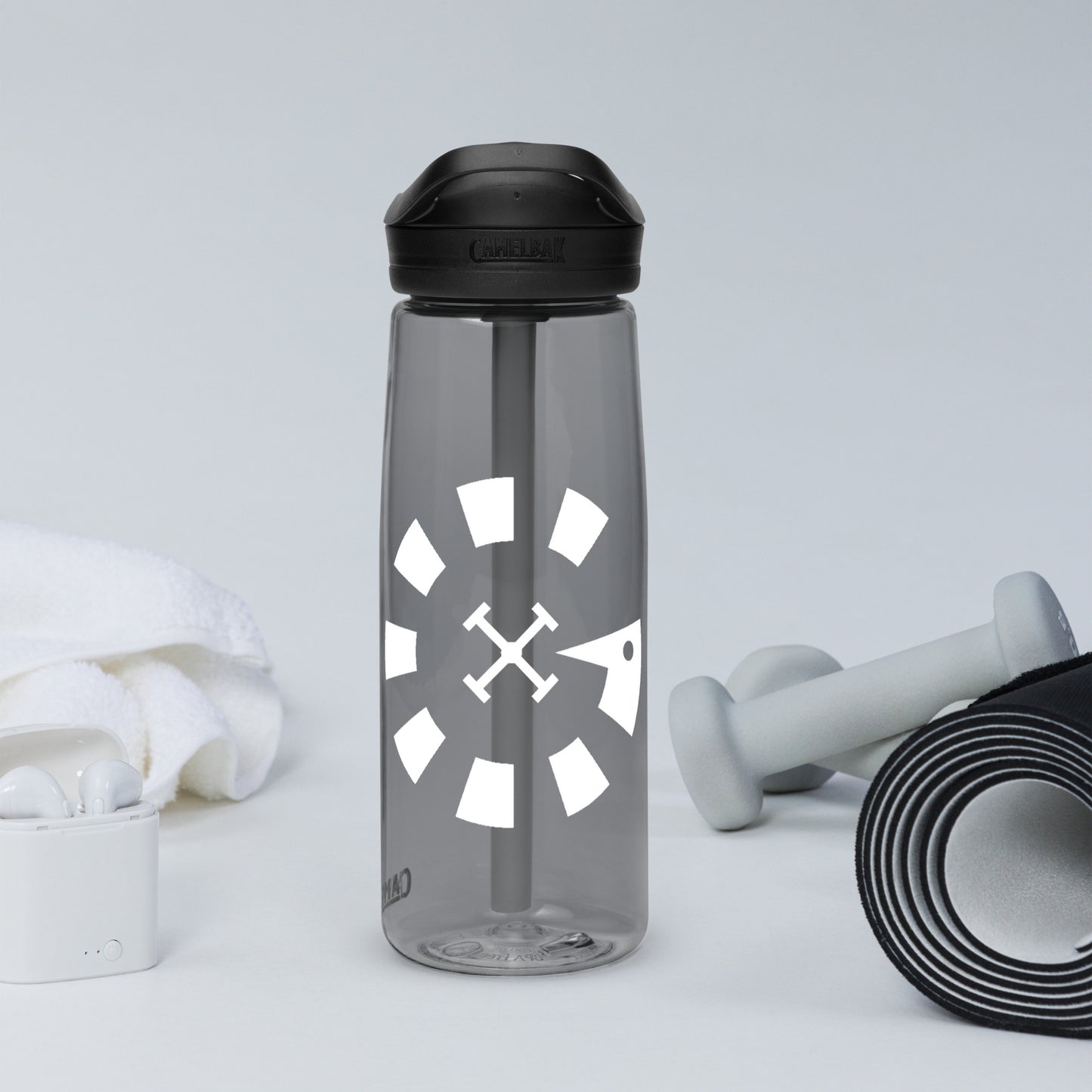 Big G White Sports water bottle