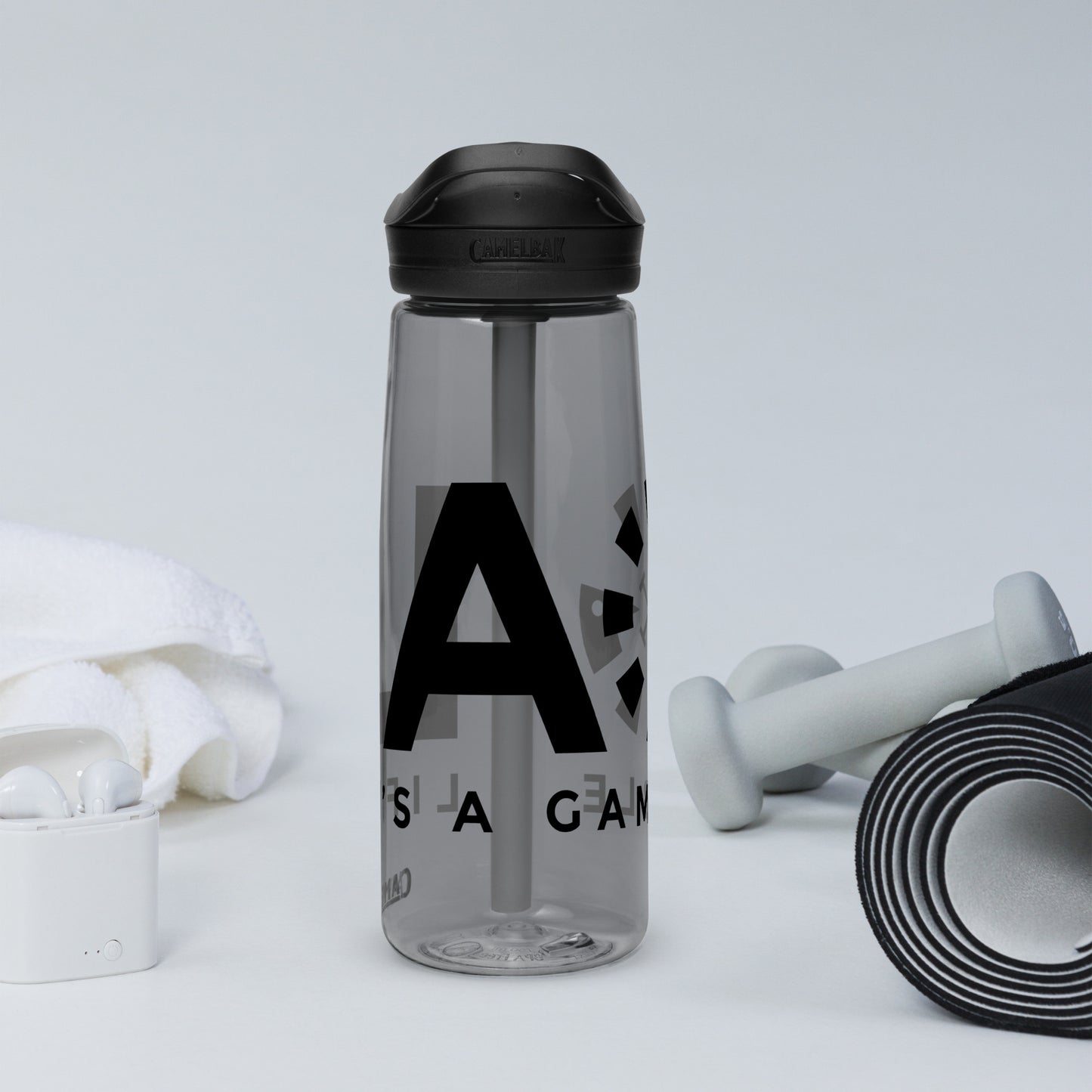 LAG Life’s A Gamble Black Sports water bottle