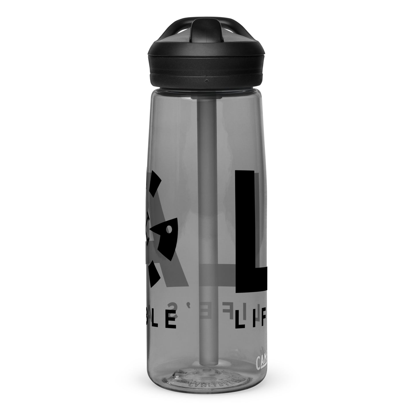 LAG Life’s A Gamble Black Sports water bottle