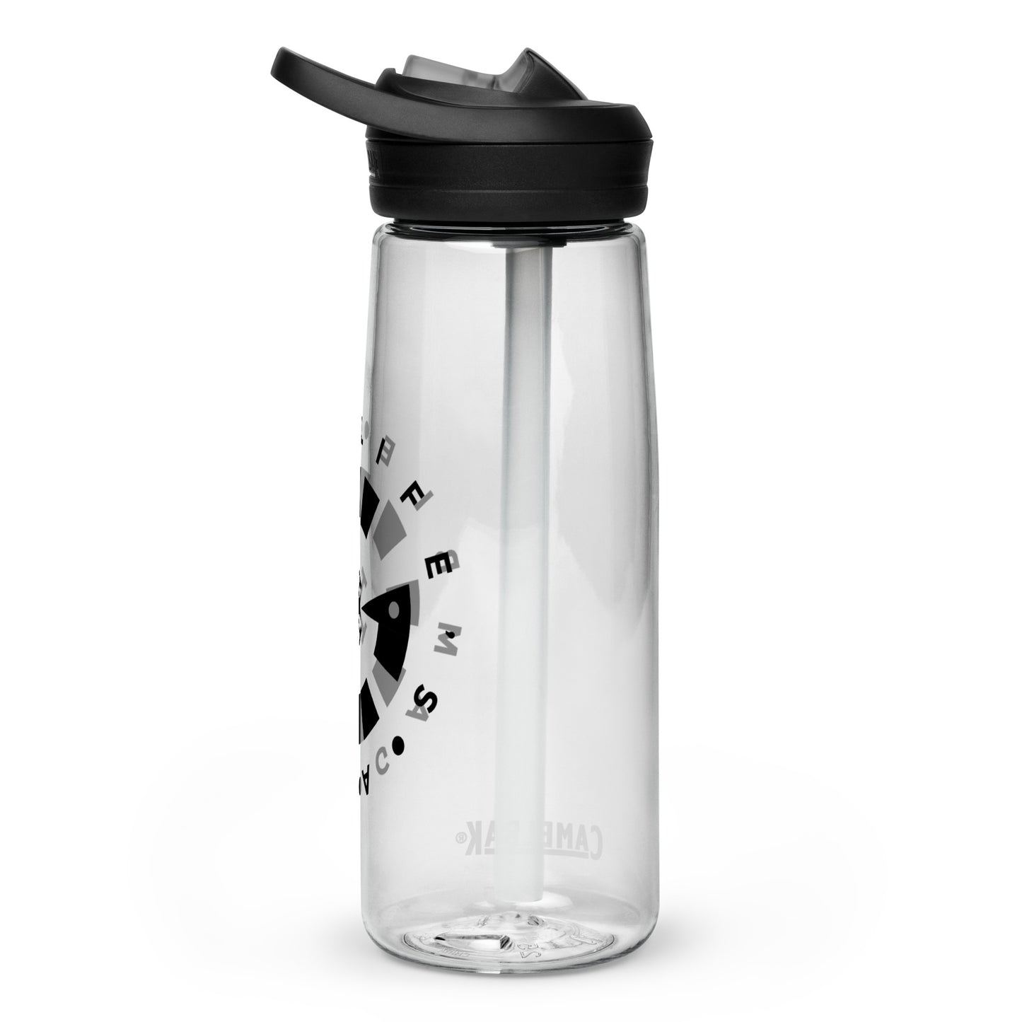 LAG Life’s A Gamble Circle Black Sports water bottle