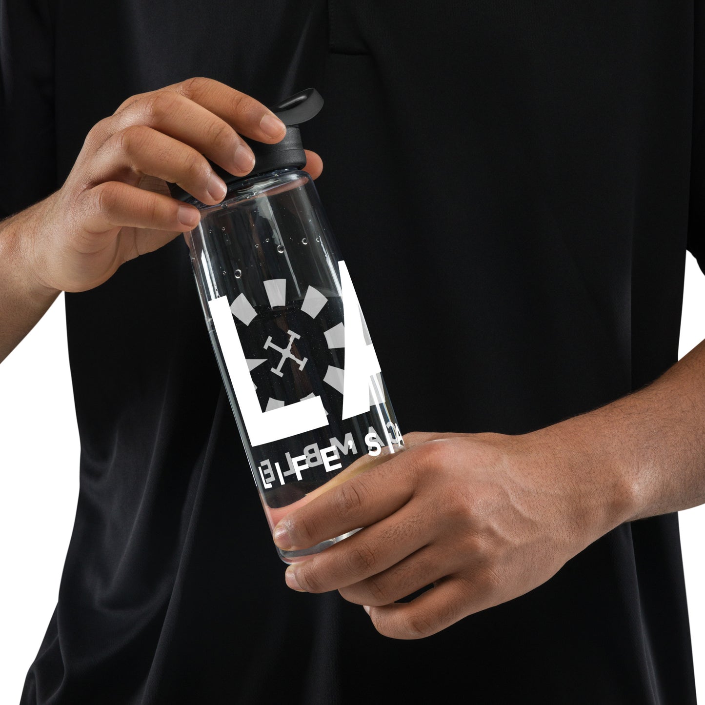 LAG Life’s A Gamble White Sports water bottle