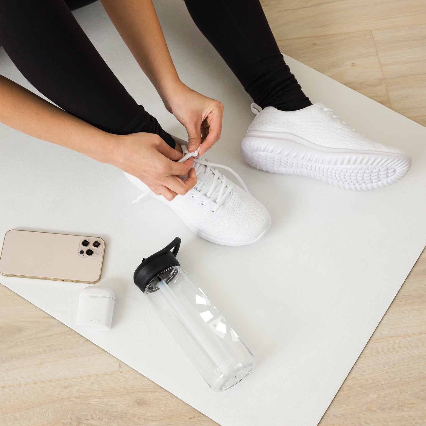Big G White Sports water bottle