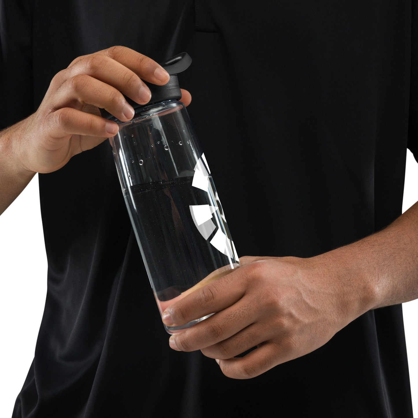 Big G White Sports water bottle