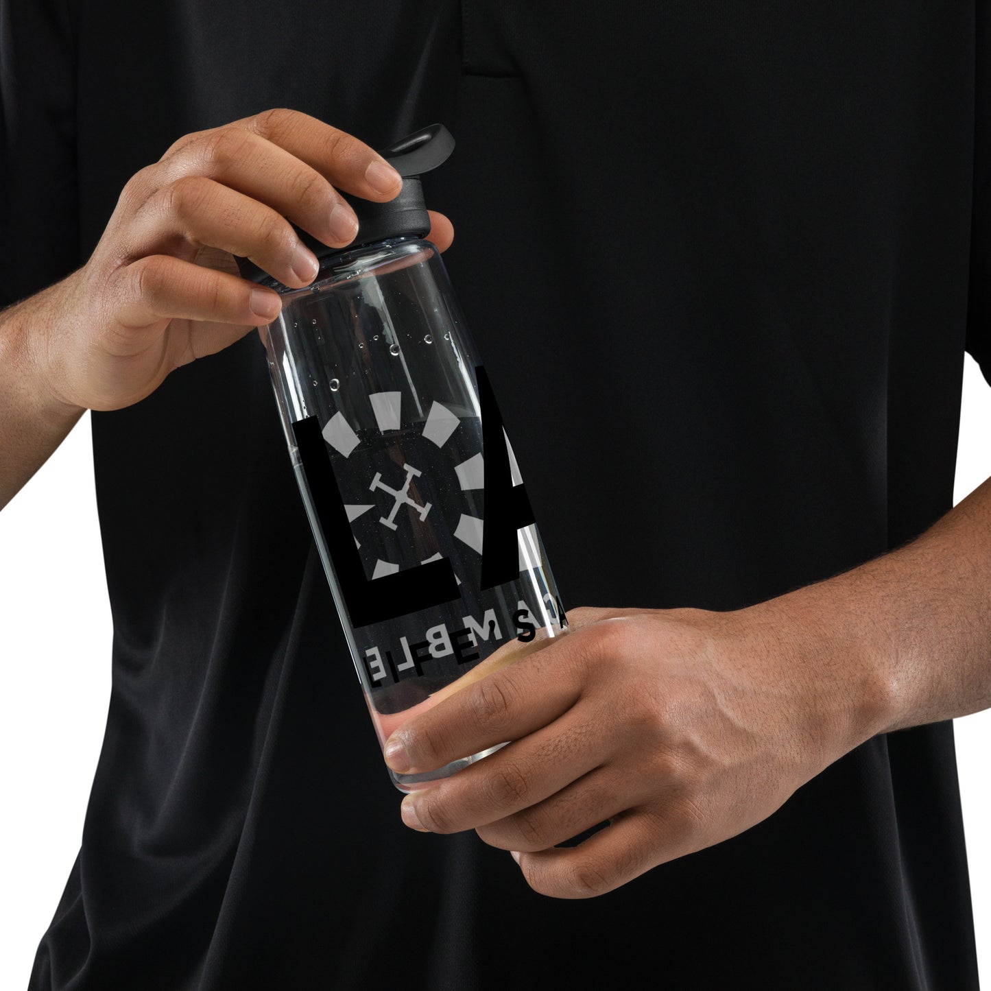LAG Life’s A Gamble Black Sports water bottle