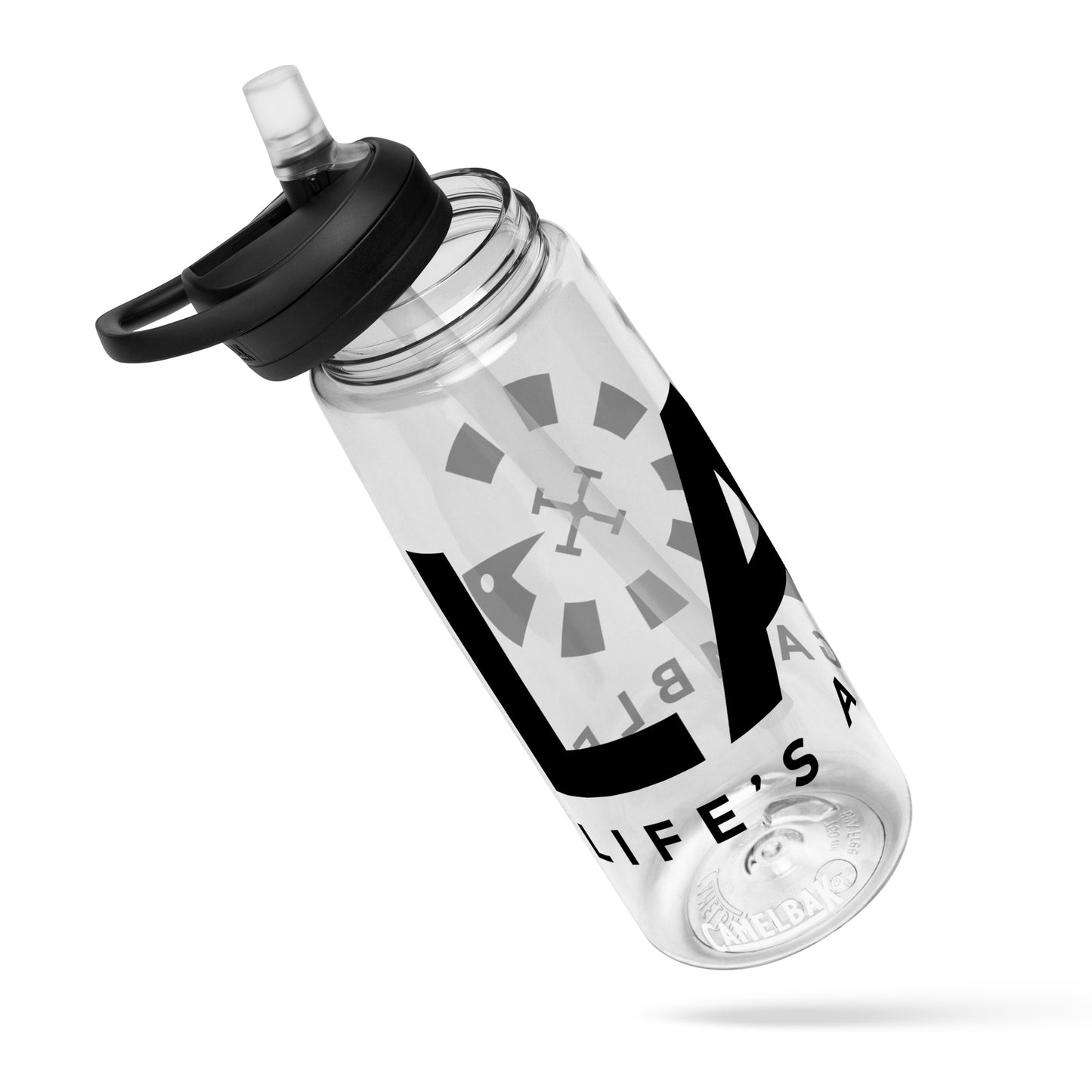 LAG Life’s A Gamble Black Sports water bottle
