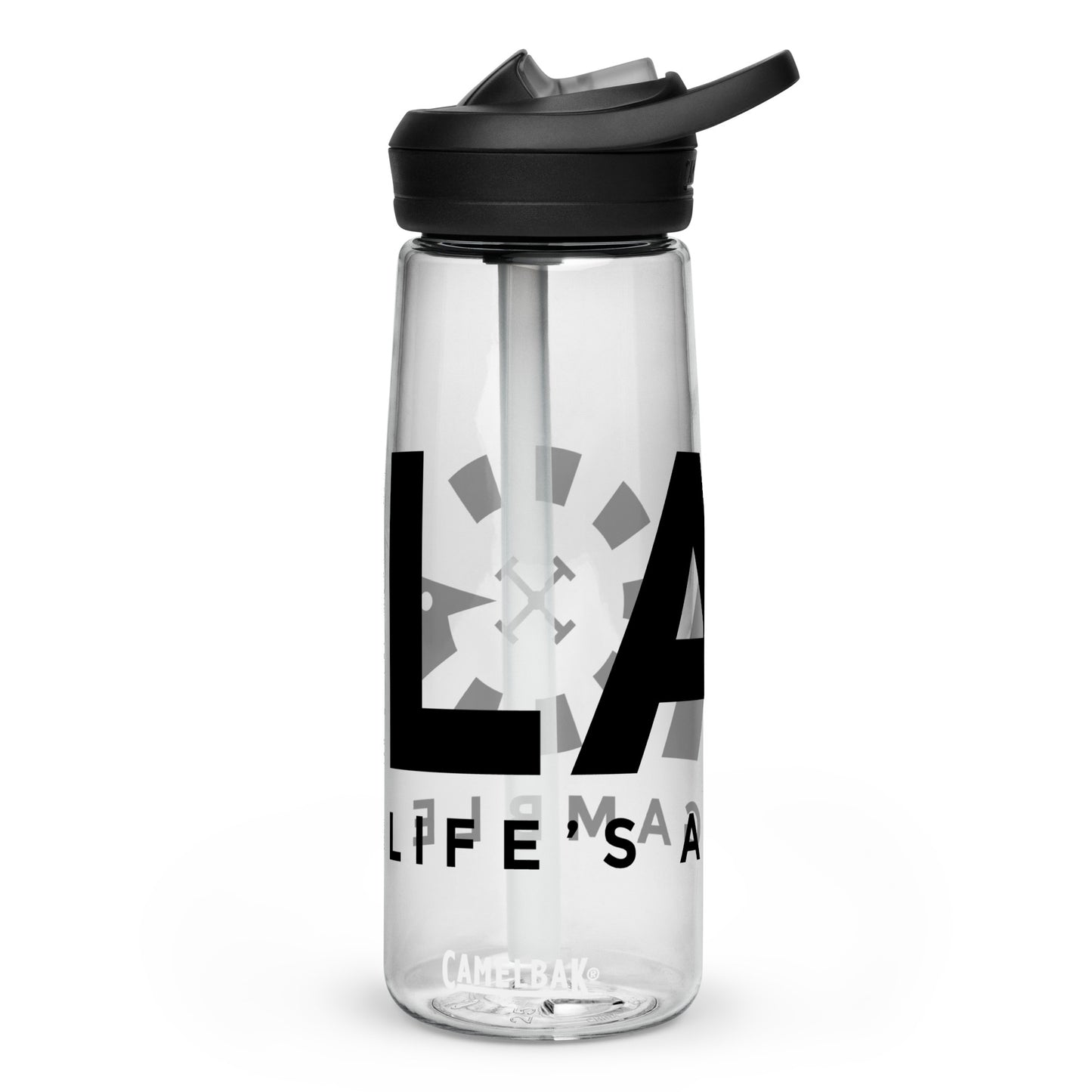 LAG Life’s A Gamble Black Sports water bottle