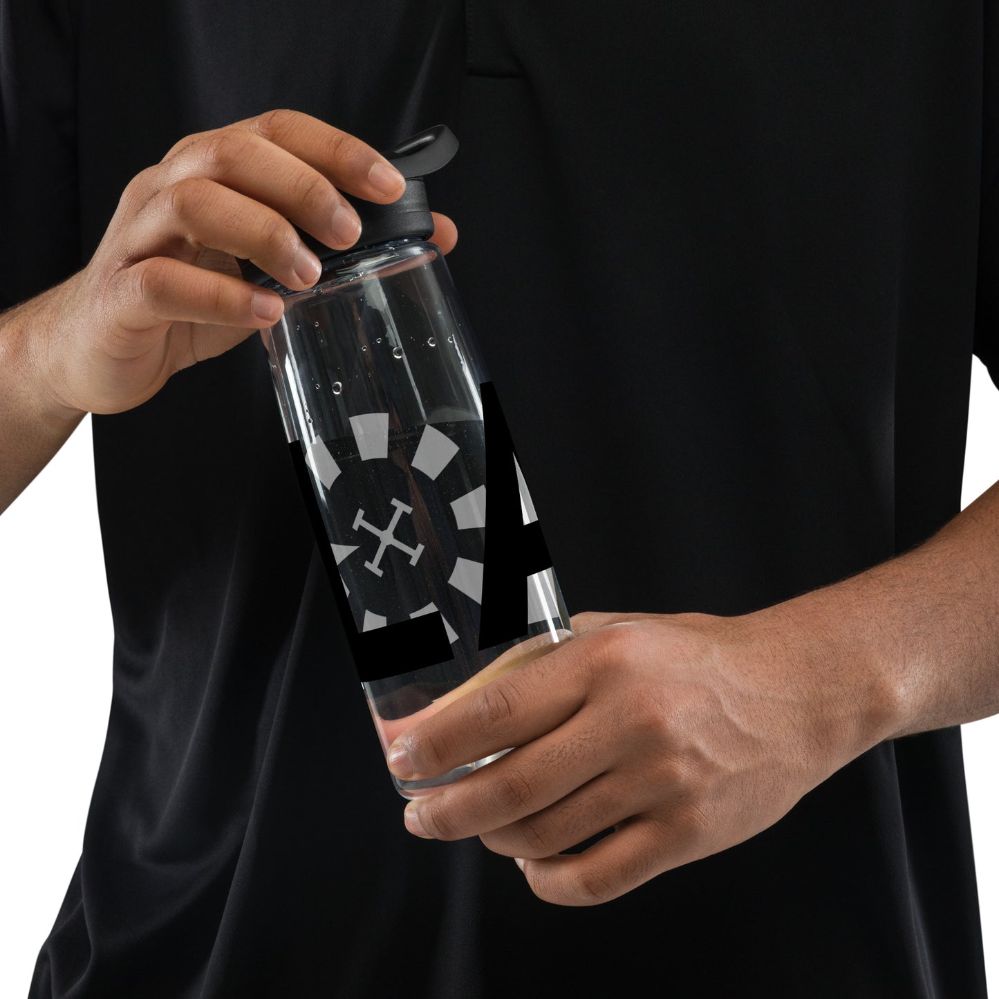 LAG Black Sports water bottle