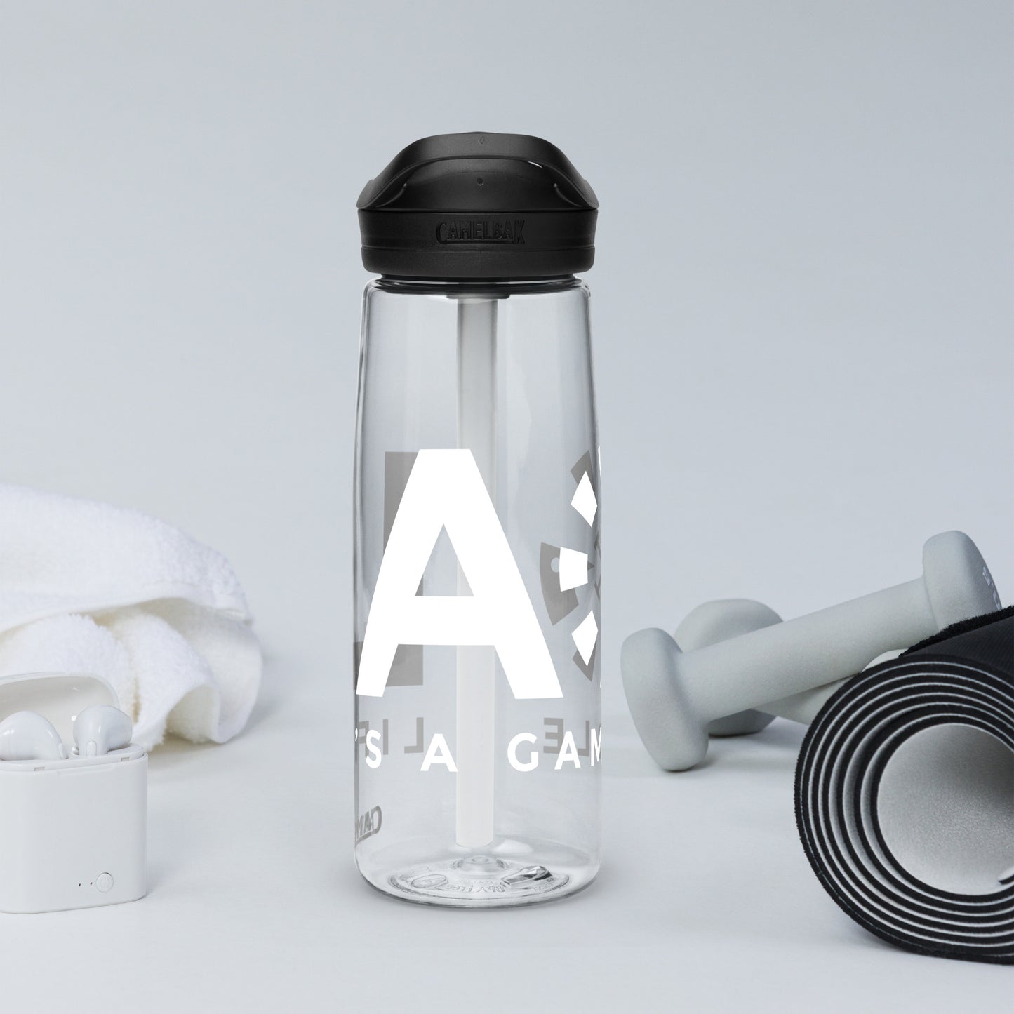 LAG Life’s A Gamble White Sports water bottle