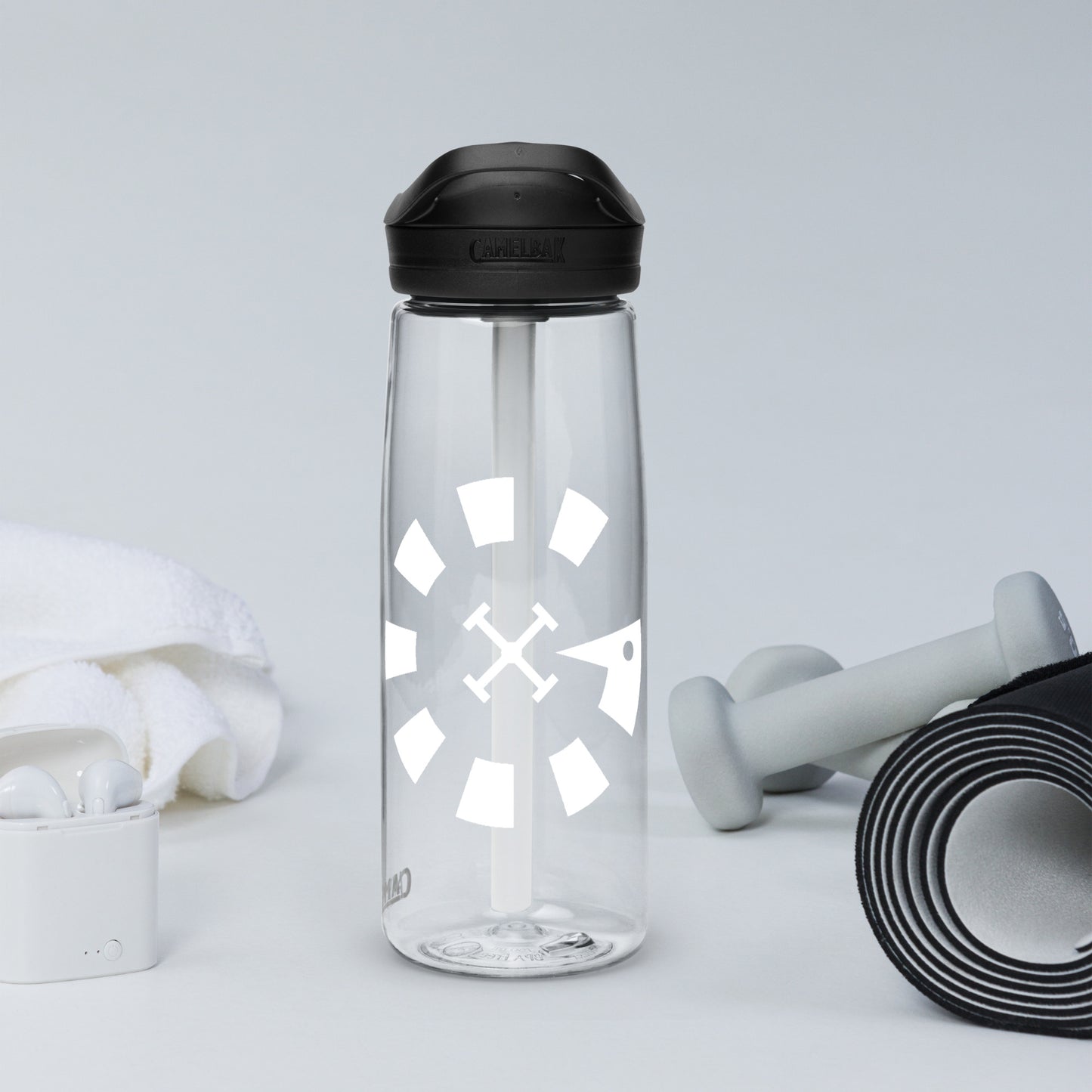 Big G White Sports water bottle