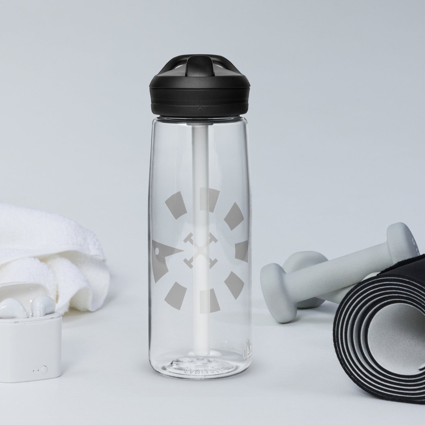 Big G White Sports water bottle