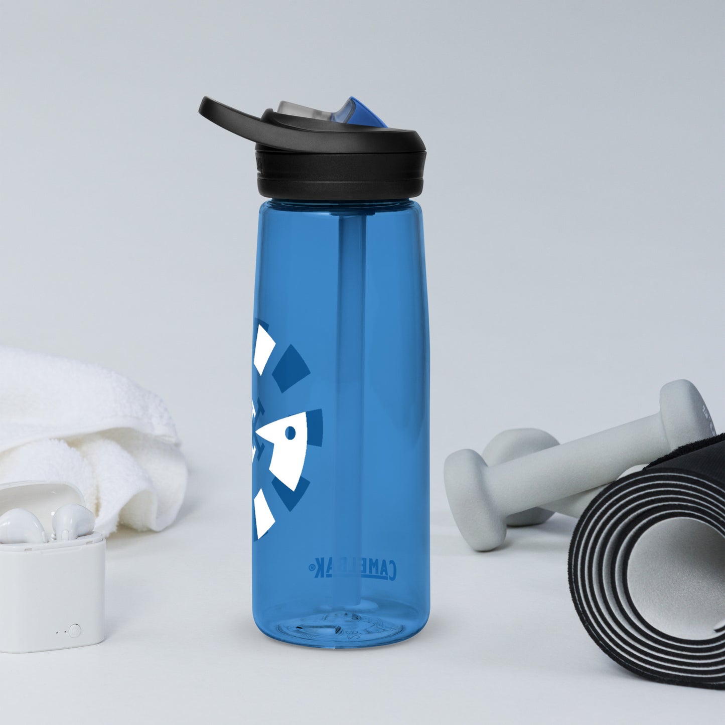 Big G White Sports water bottle