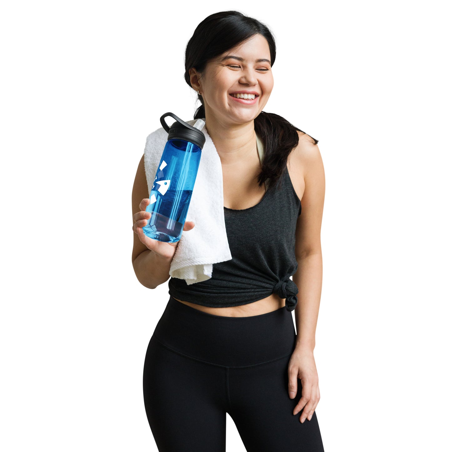 Big G White Sports water bottle