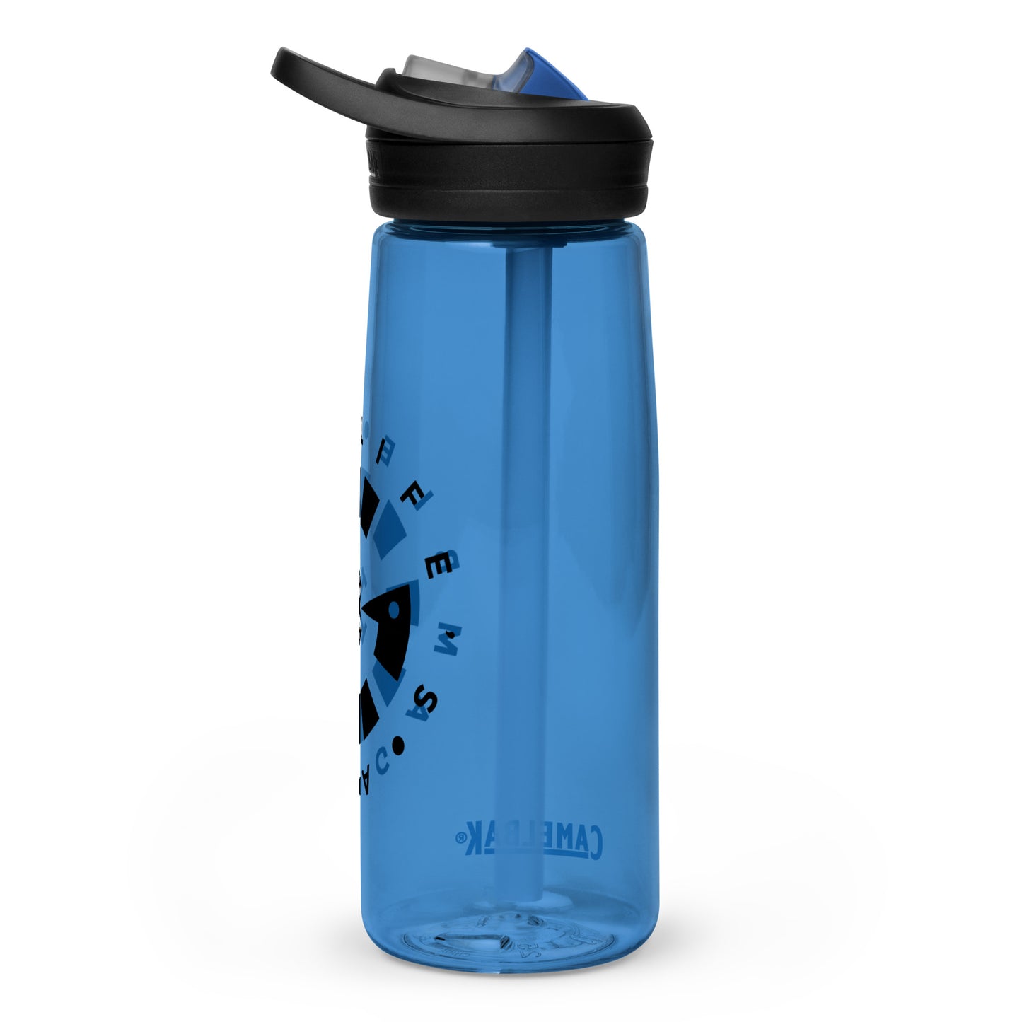 LAG Life’s A Gamble Circle Black Sports water bottle