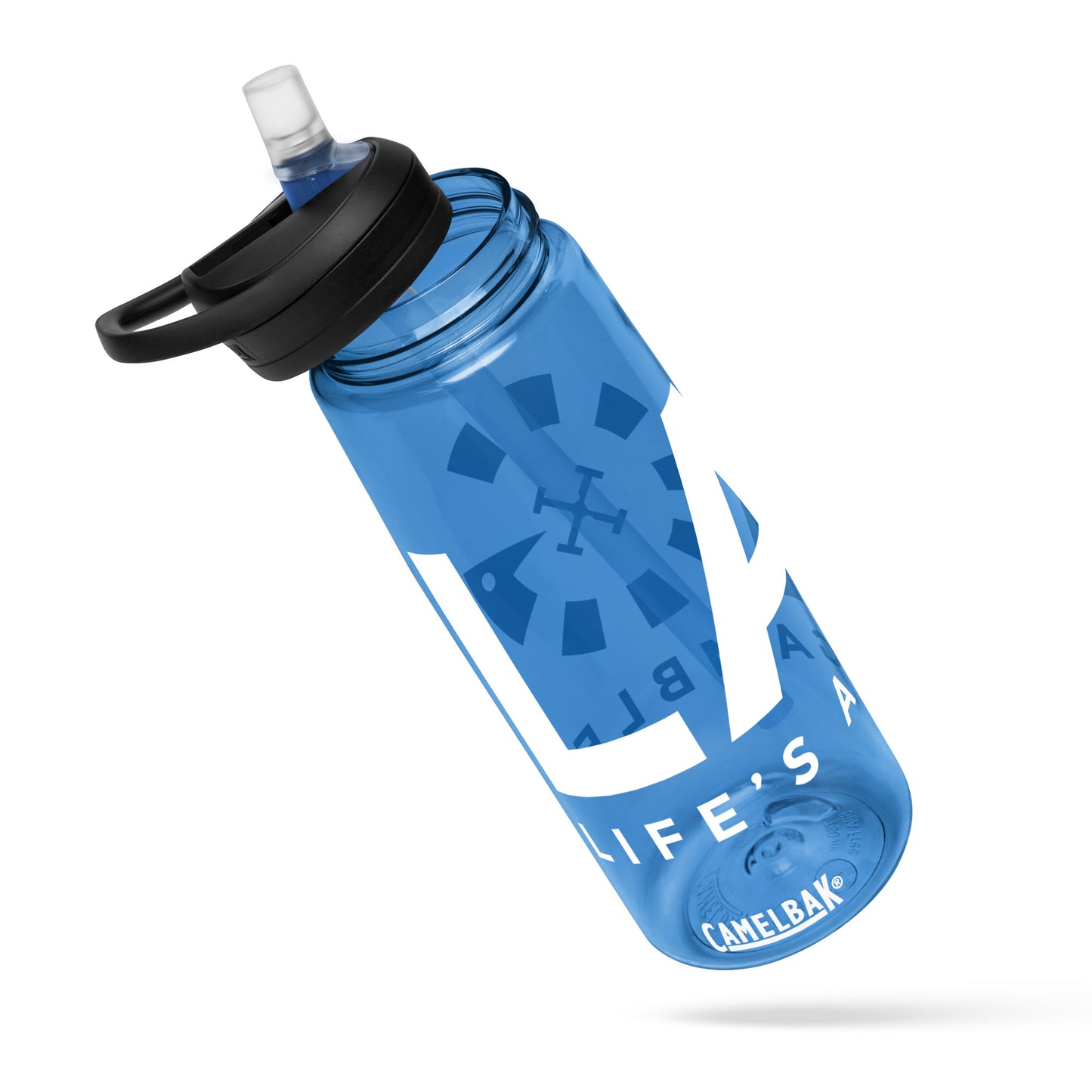 LAG Life’s A Gamble White Sports water bottle