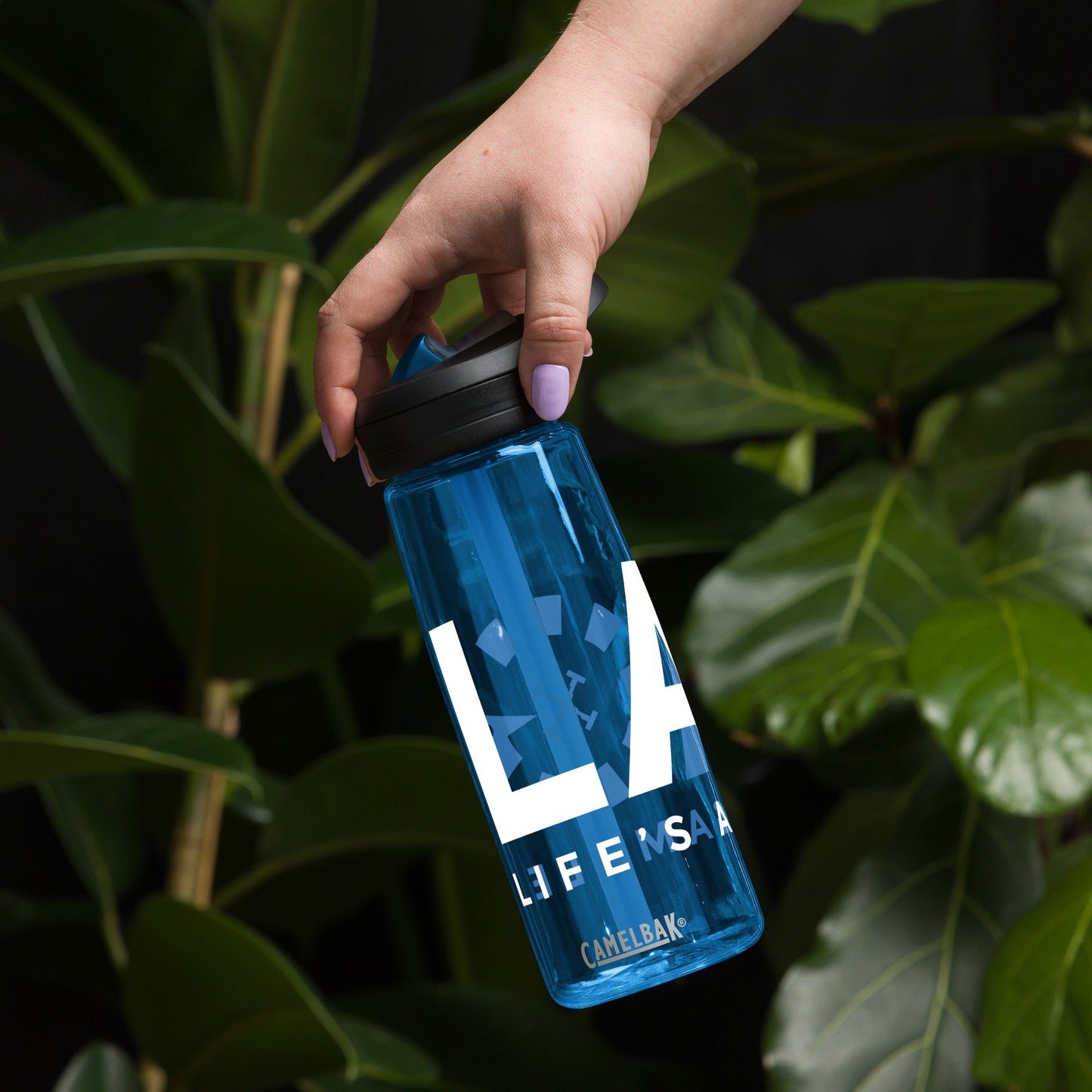 LAG Life’s A Gamble White Sports water bottle