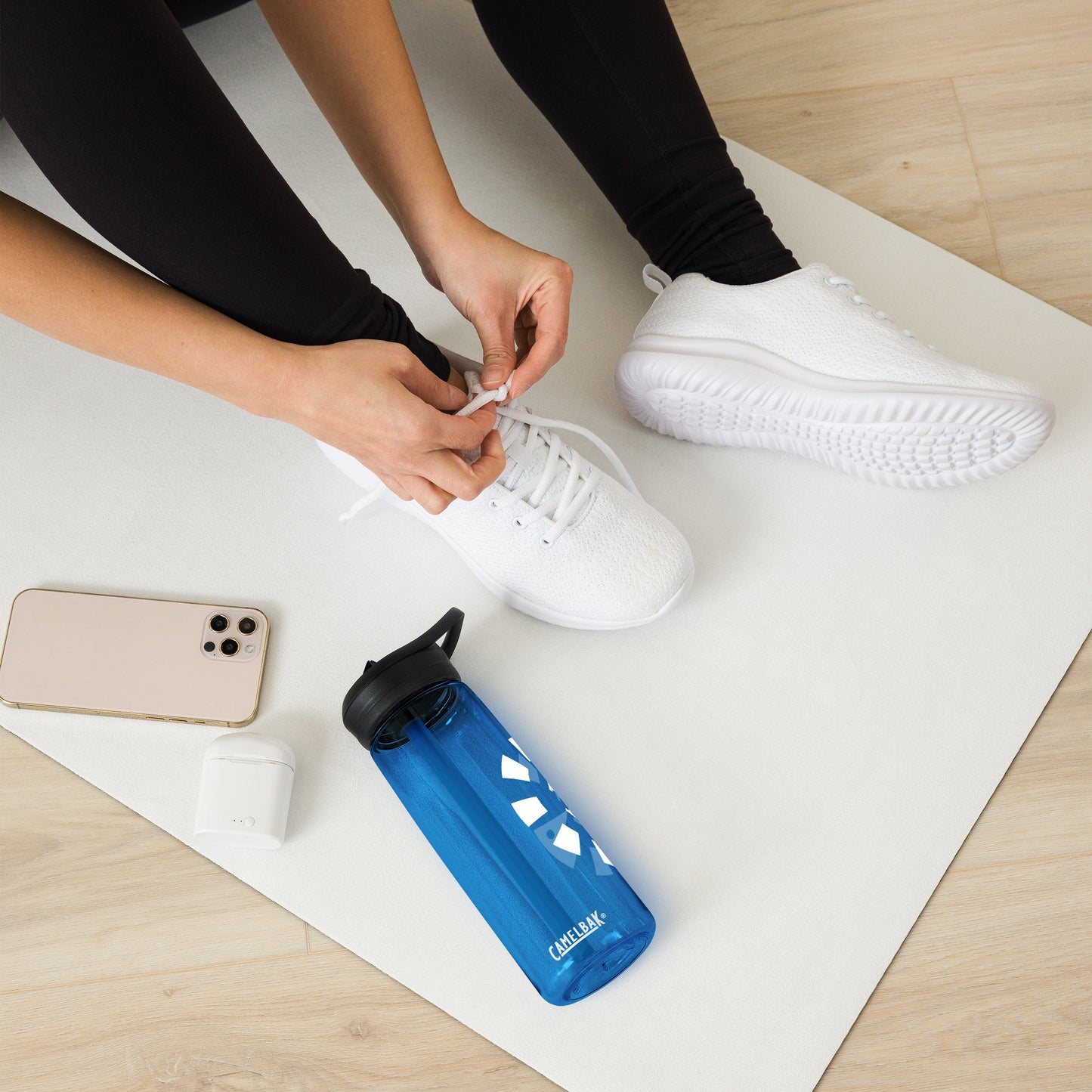 Big G White Sports water bottle