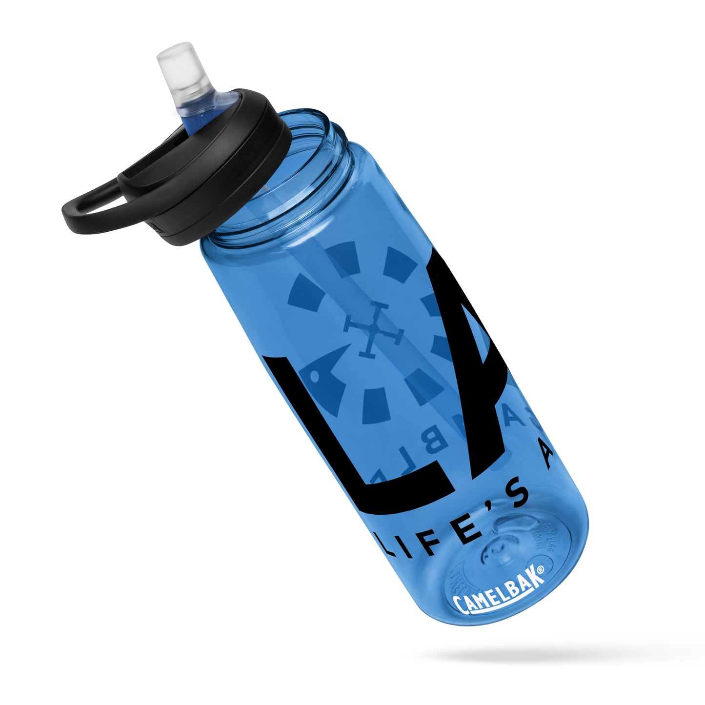 LAG Life’s A Gamble Black Sports water bottle