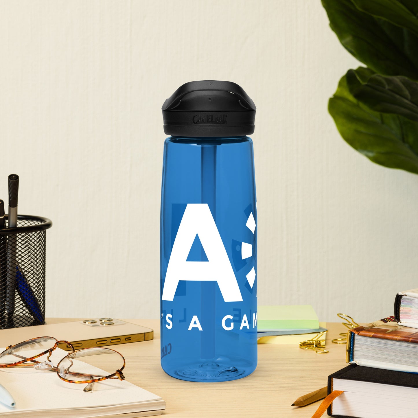 LAG Life’s A Gamble White Sports water bottle