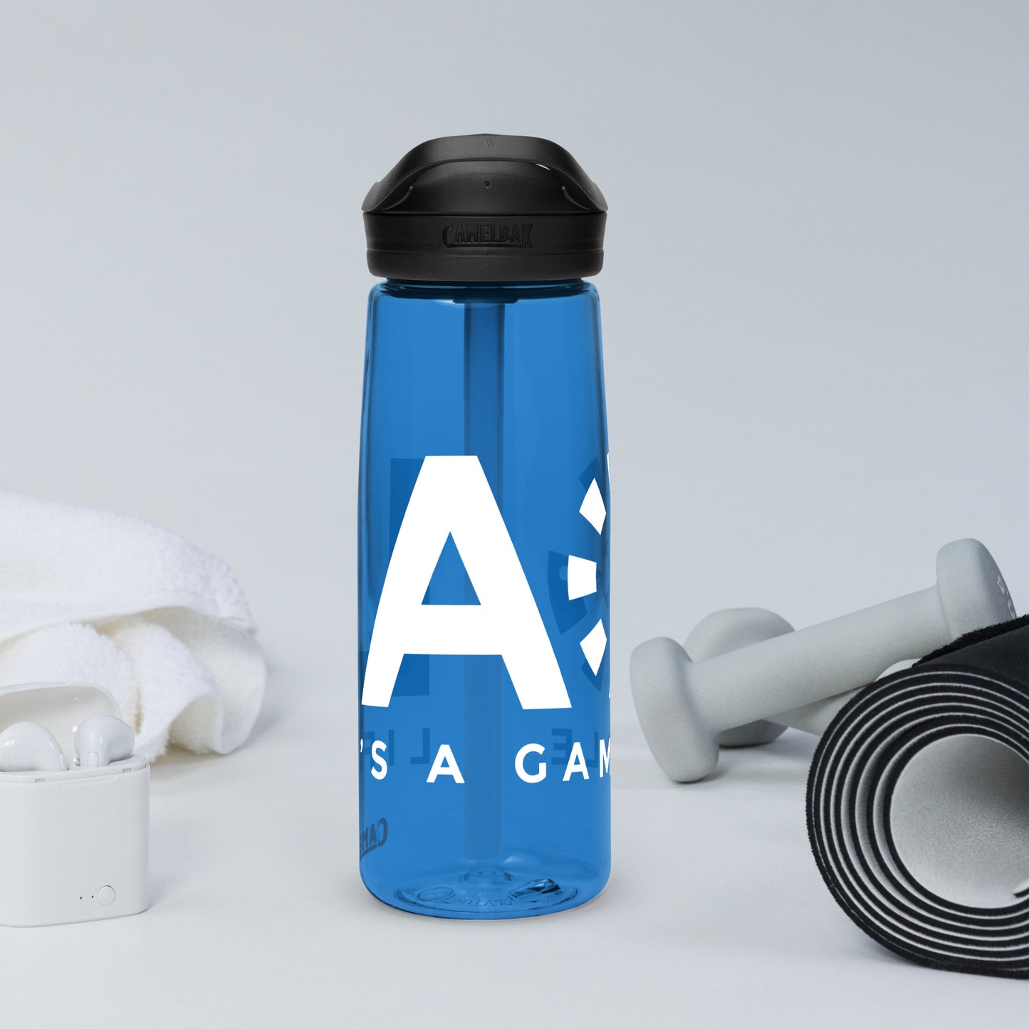 LAG Life’s A Gamble White Sports water bottle