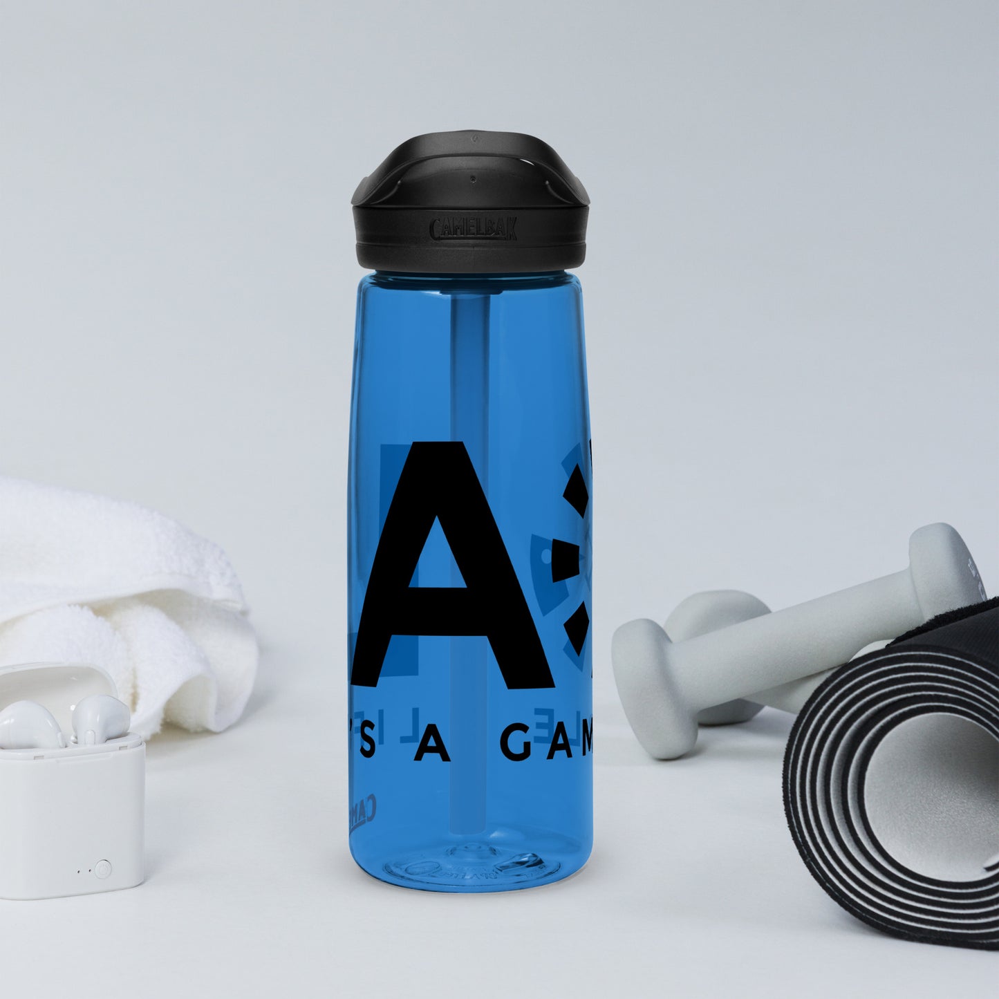 LAG Life’s A Gamble Black Sports water bottle