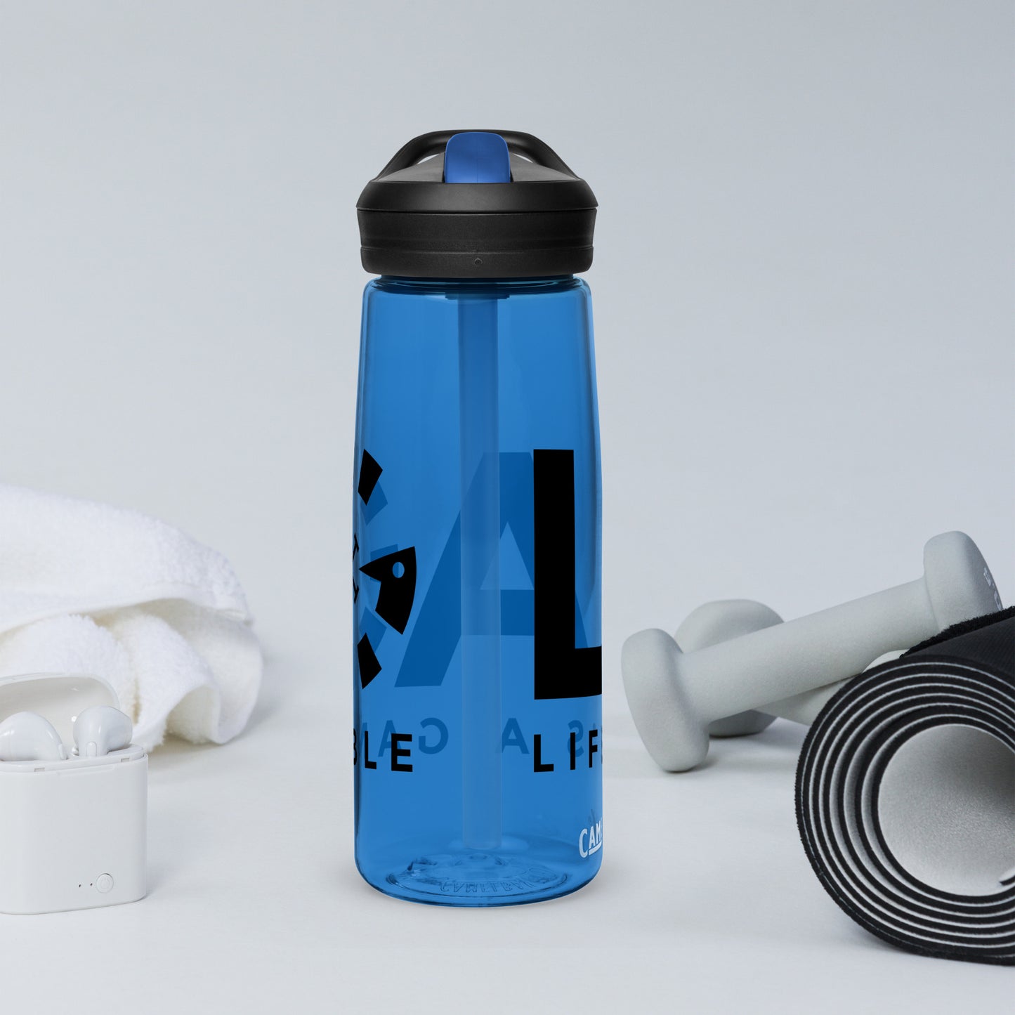 LAG Life’s A Gamble Black Sports water bottle