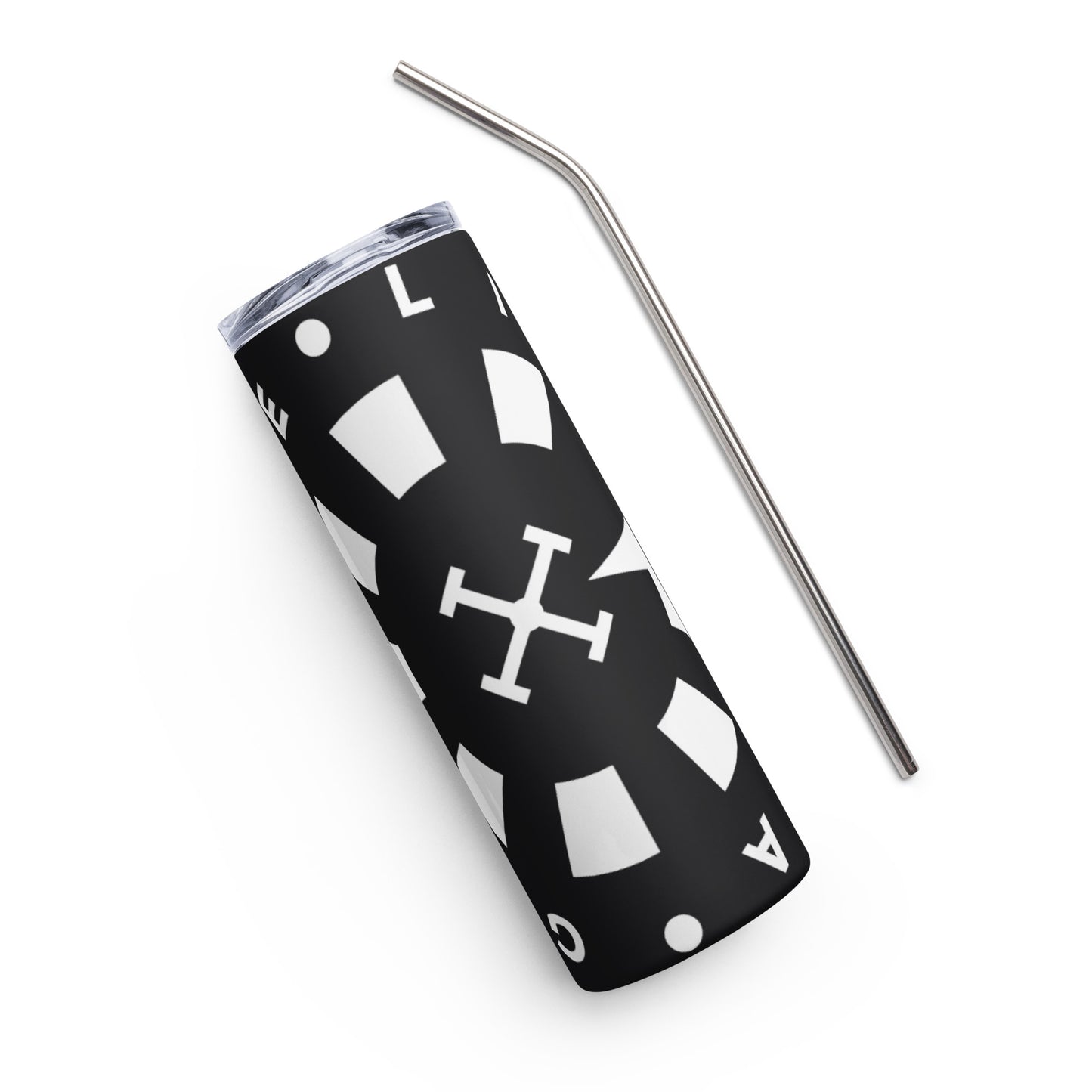 LAG Life’s A Gamble Circle White Stainless steel tumbler
