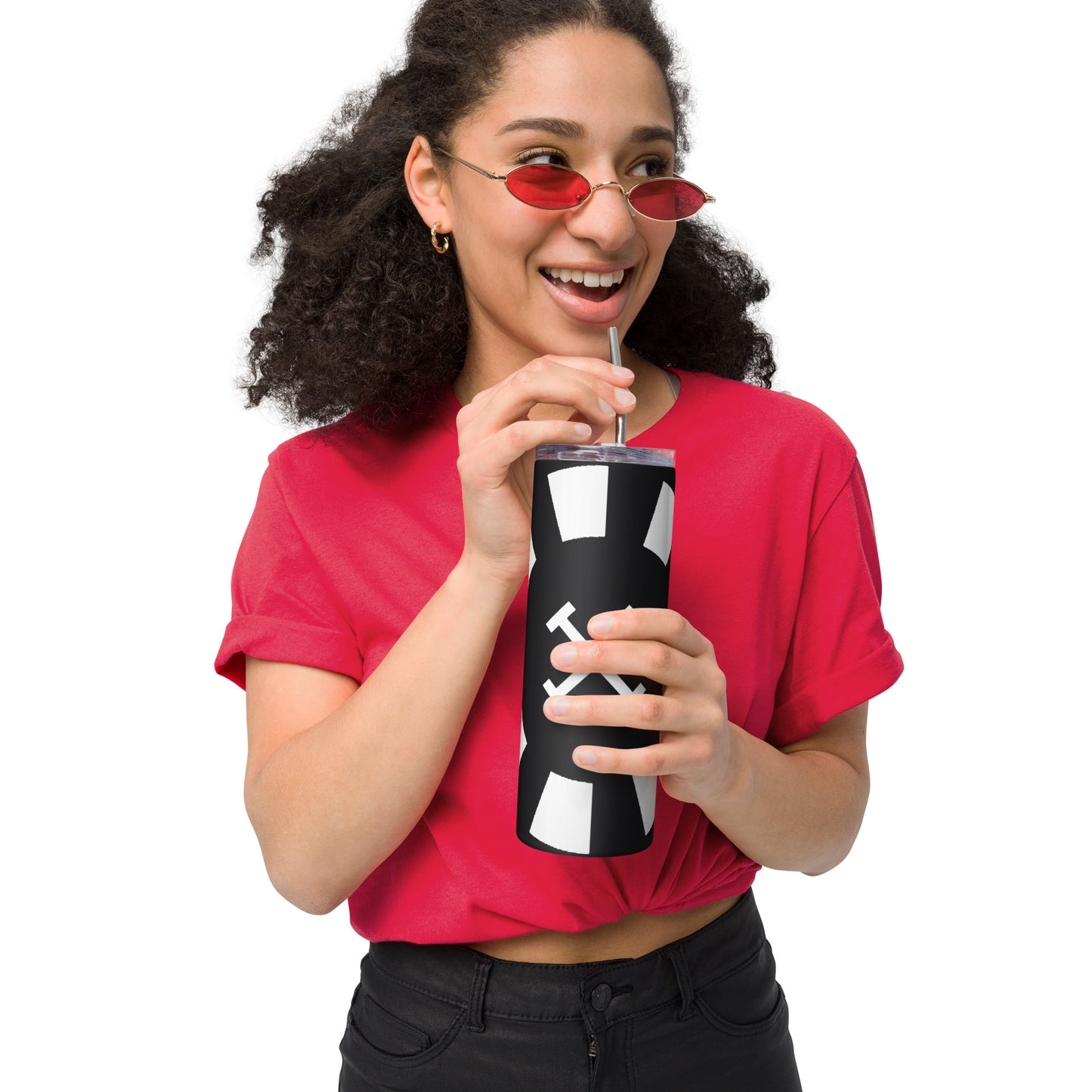 Big G White Stainless steel tumbler