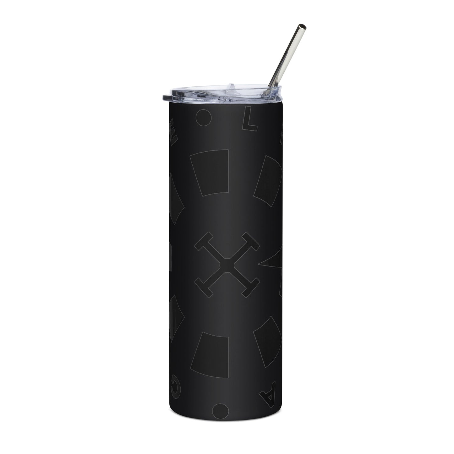 LAG Life’s A Gamble Circle Black Stainless steel tumbler