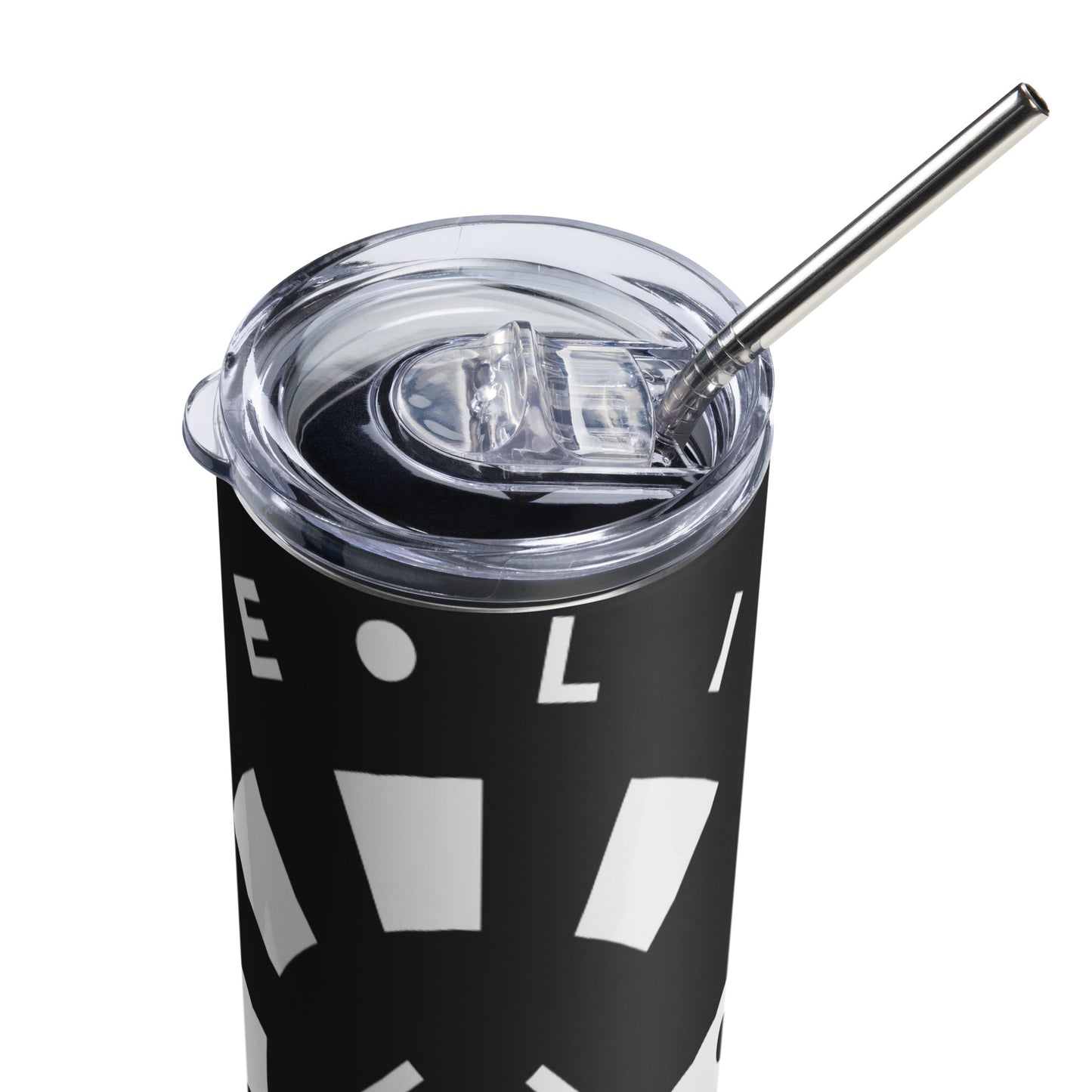 LAG Life’s A Gamble Circle White Stainless steel tumbler