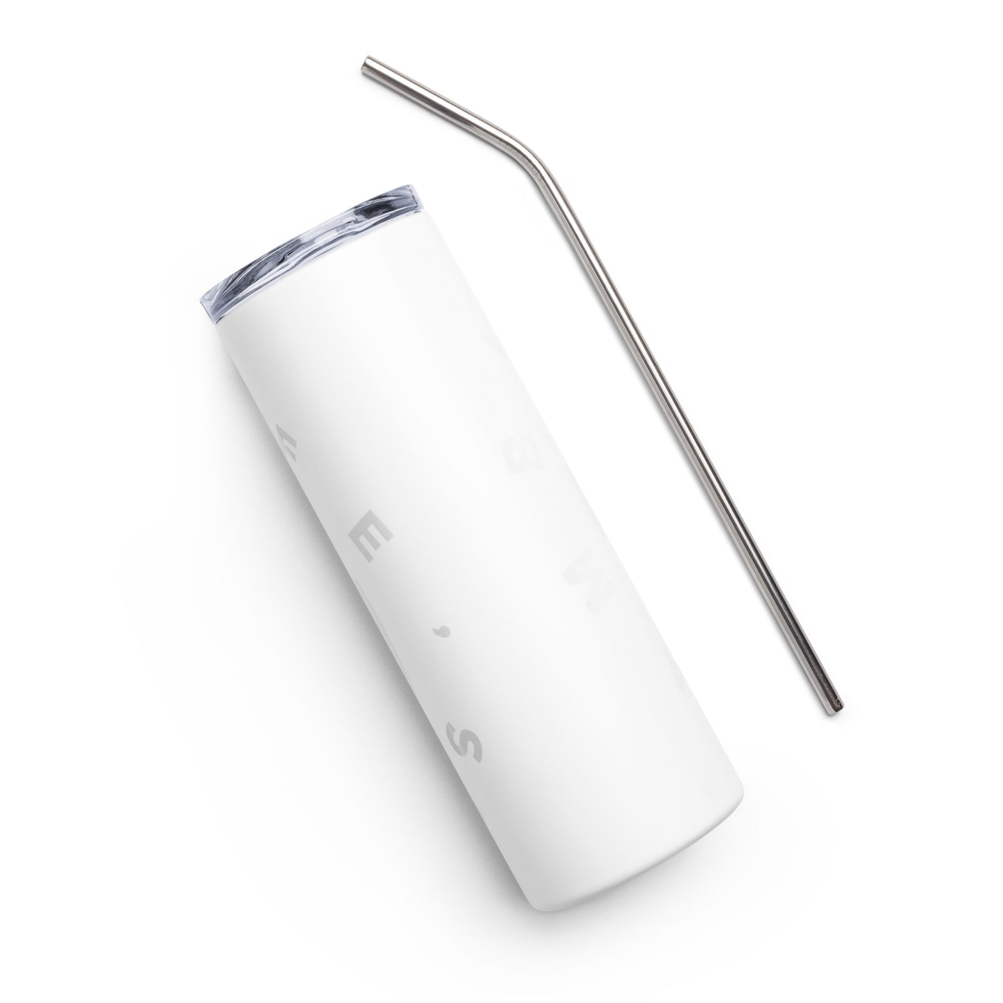 LAG Life’s A Gamble Circle White Stainless steel tumbler