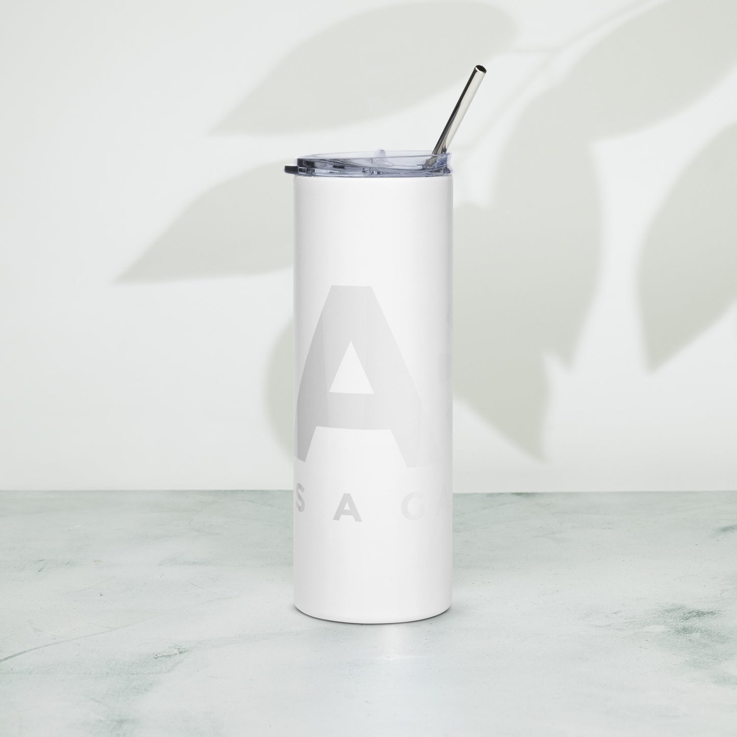 LAG Life’s A Gamble White Stainless steel tumbler