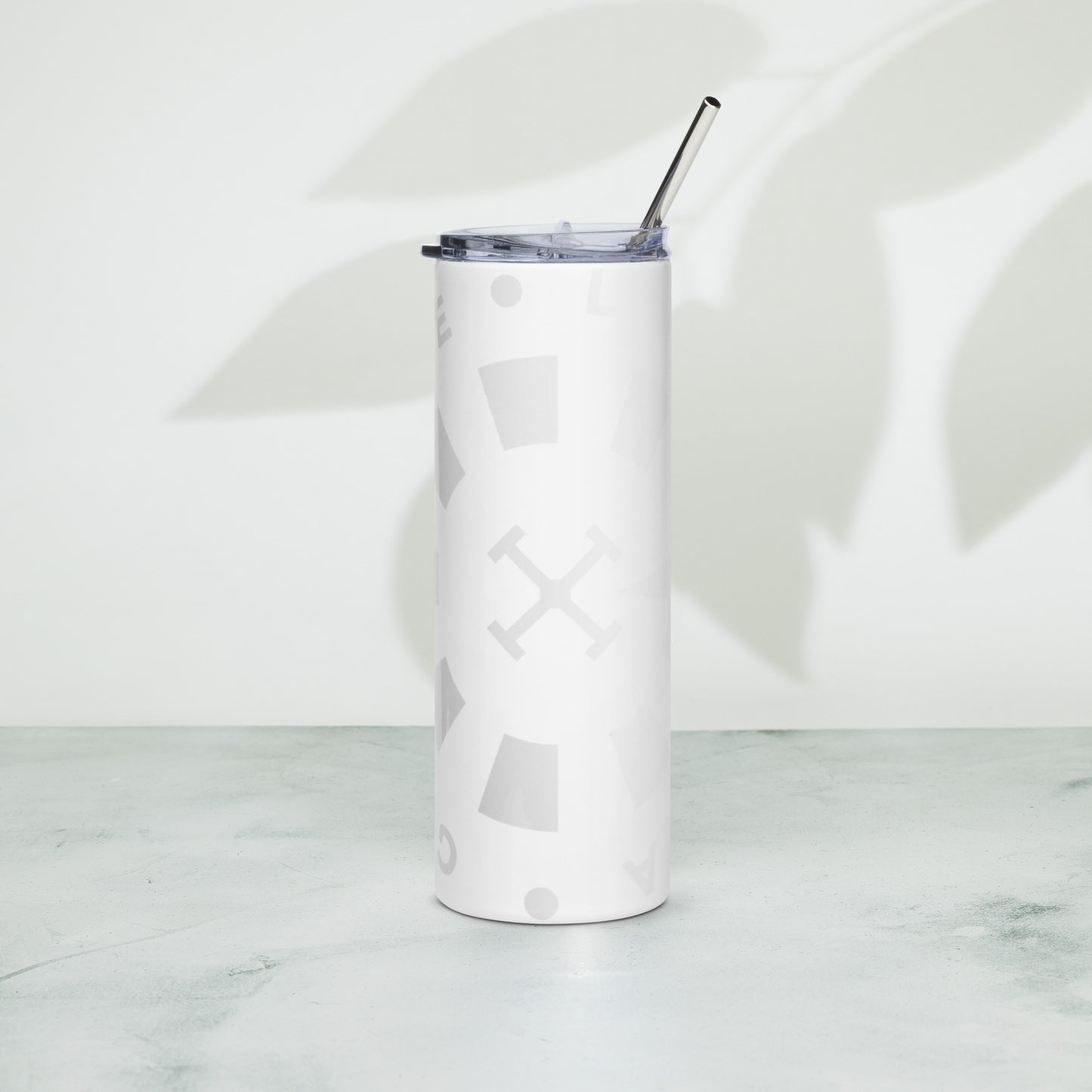 LAG Life’s A Gamble Circle White Stainless steel tumbler