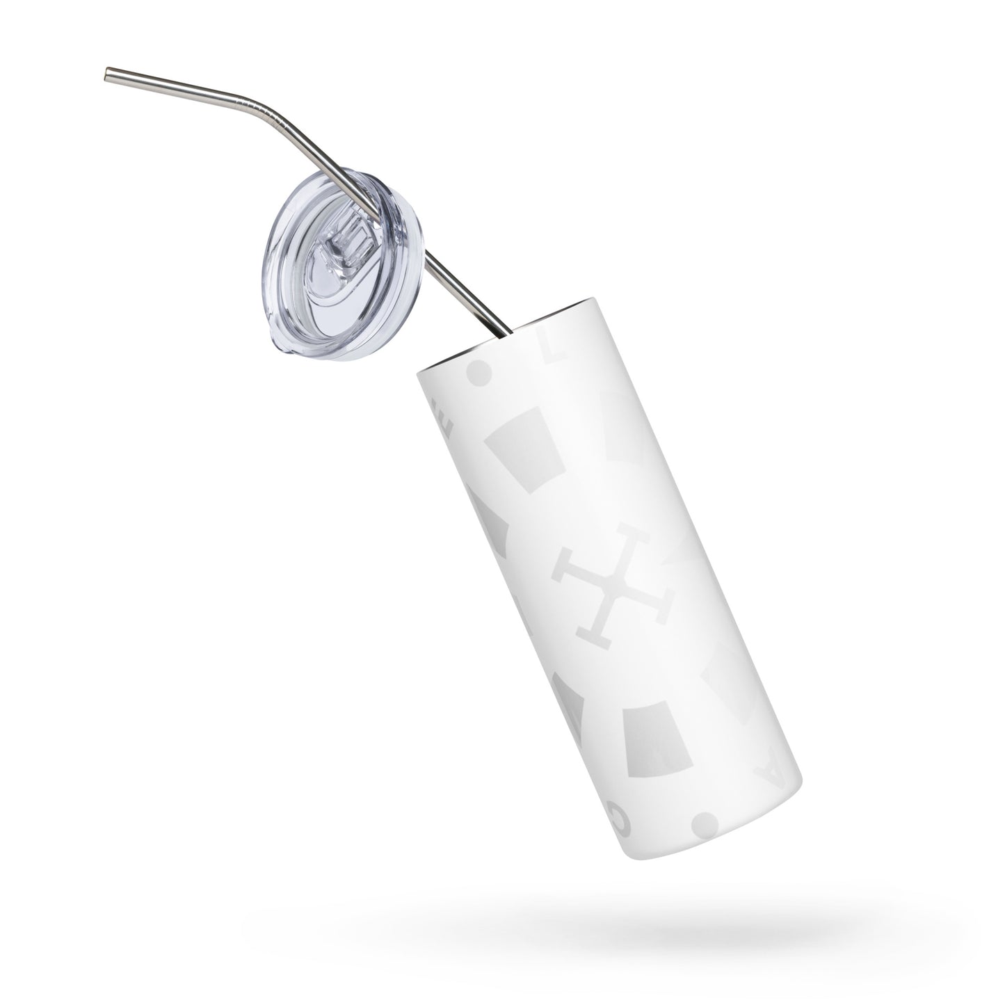 LAG Life’s A Gamble Circle White Stainless steel tumbler