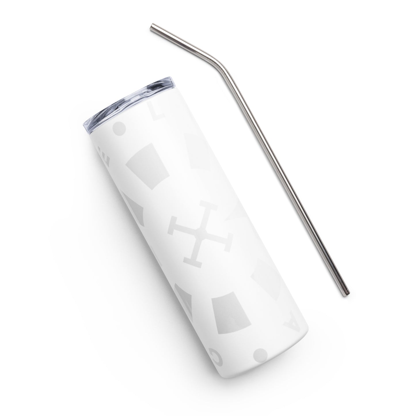 LAG Life’s A Gamble Circle White Stainless steel tumbler
