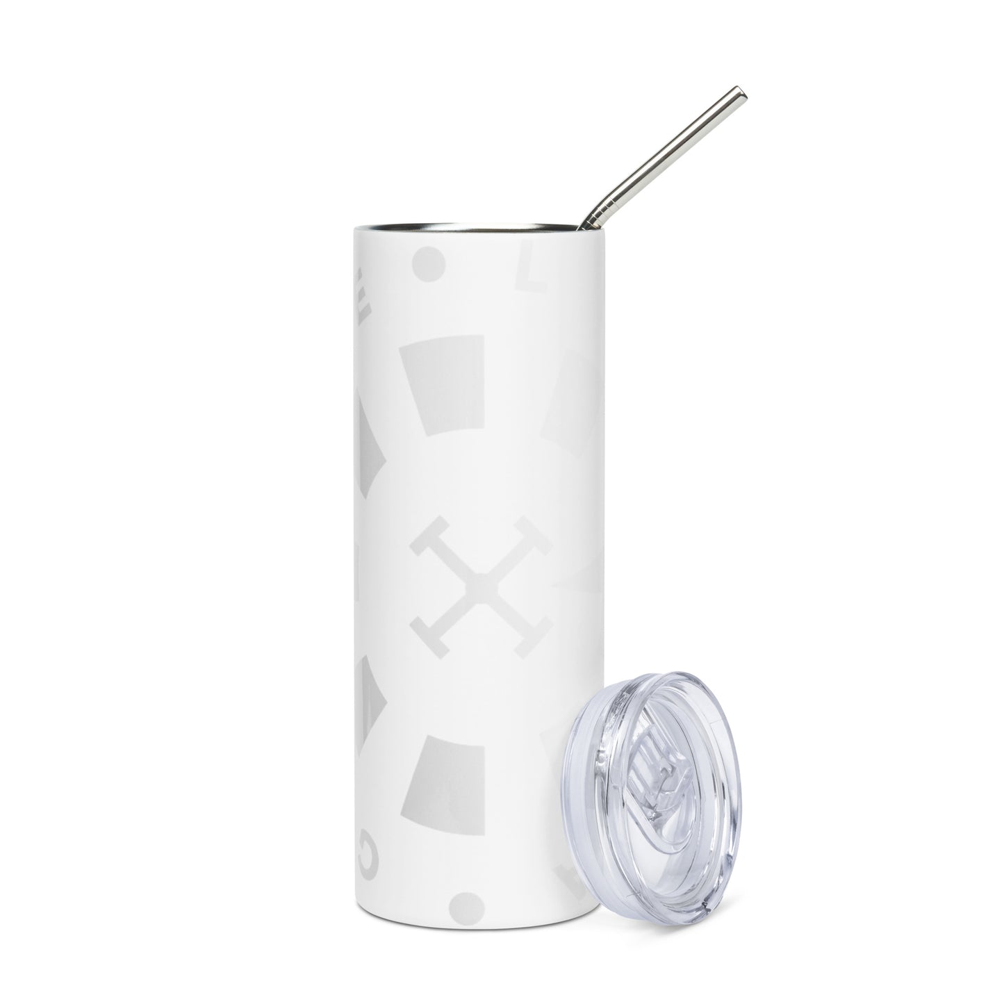 LAG Life’s A Gamble Circle White Stainless steel tumbler