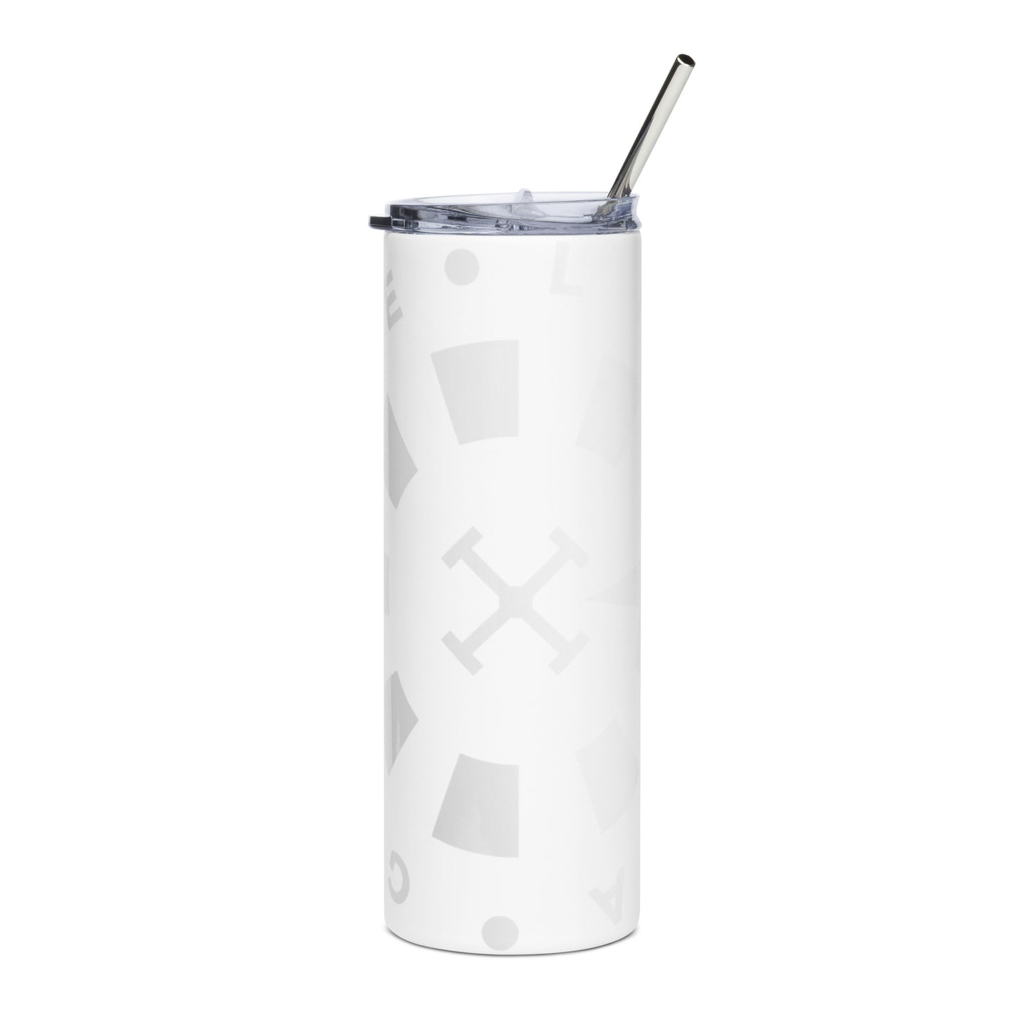 LAG Life’s A Gamble Circle White Stainless steel tumbler