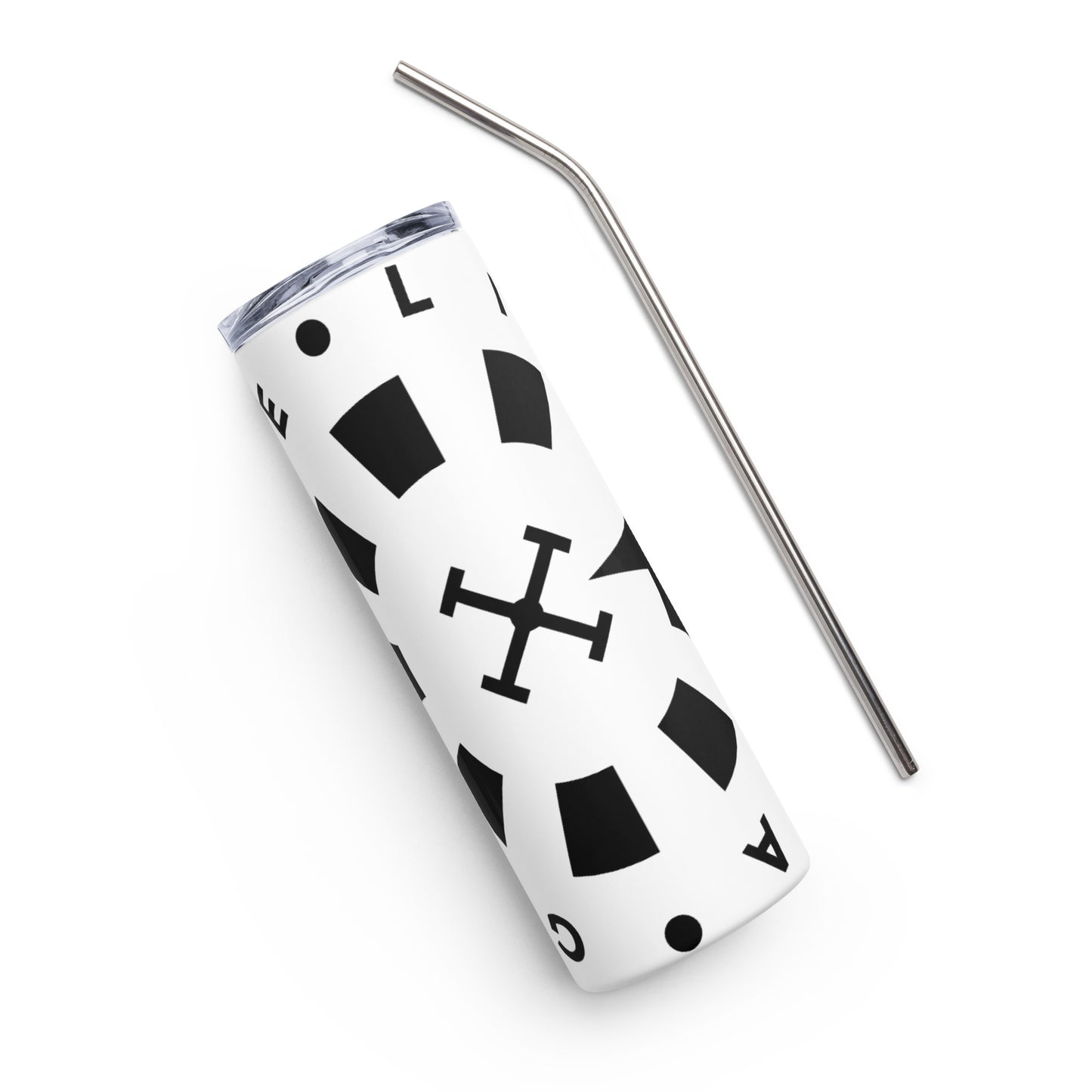 LAG Life’s A Gamble Circle Black Stainless steel tumbler