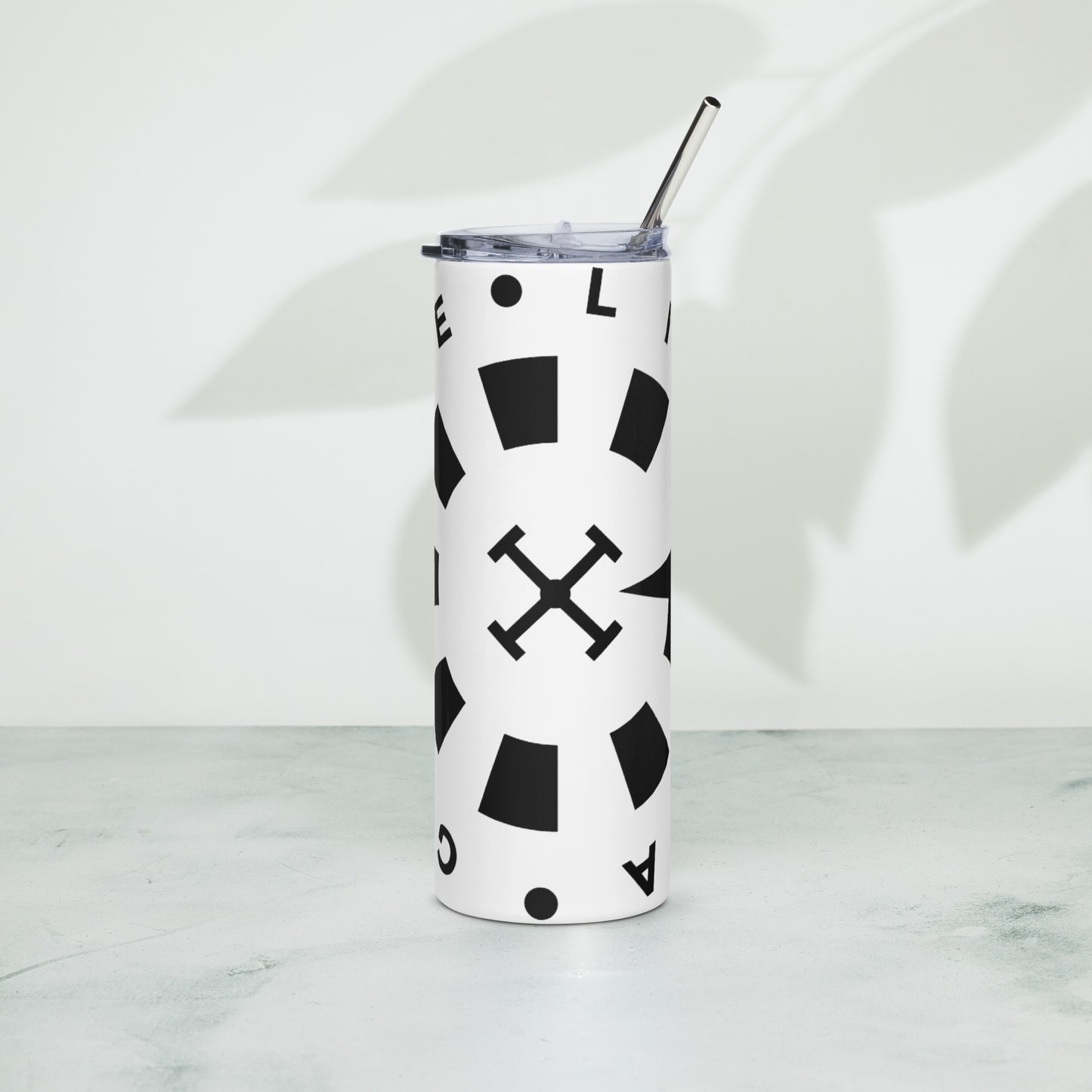 LAG Life’s A Gamble Circle Black Stainless steel tumbler