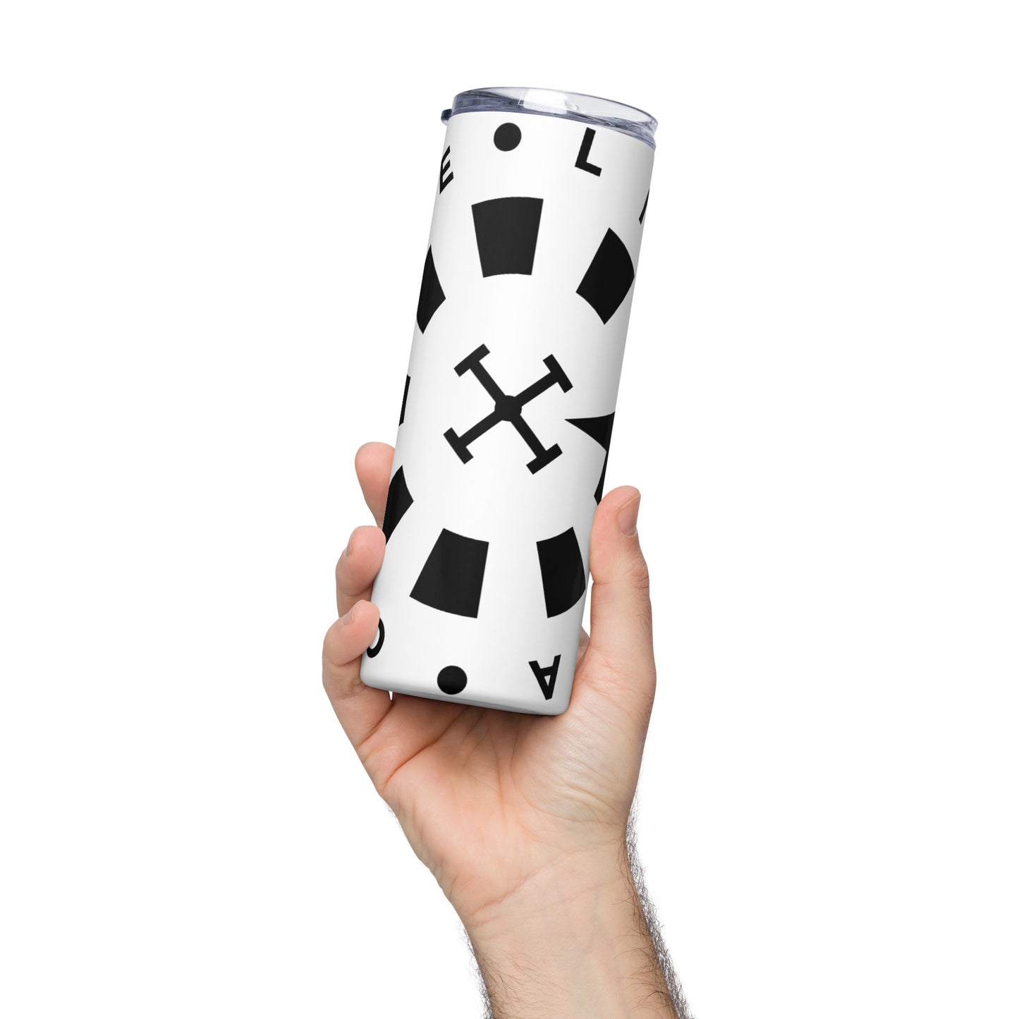 LAG Life’s A Gamble Circle Black Stainless steel tumbler