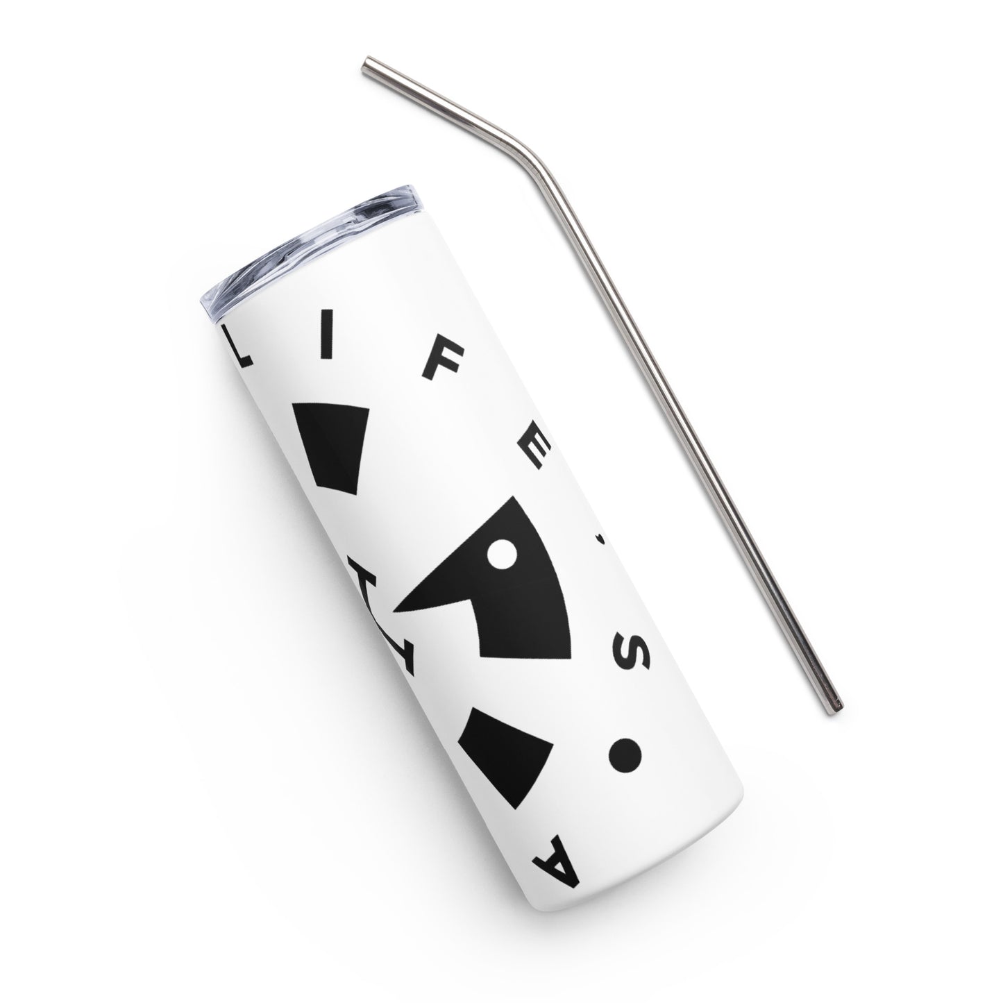 LAG Life’s A Gamble Circle Black Stainless steel tumbler