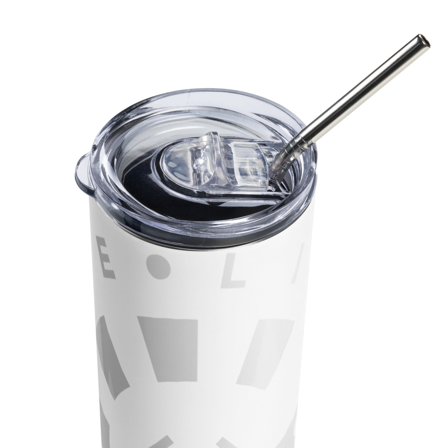 LAG Life’s A Gamble Circle White Stainless steel tumbler