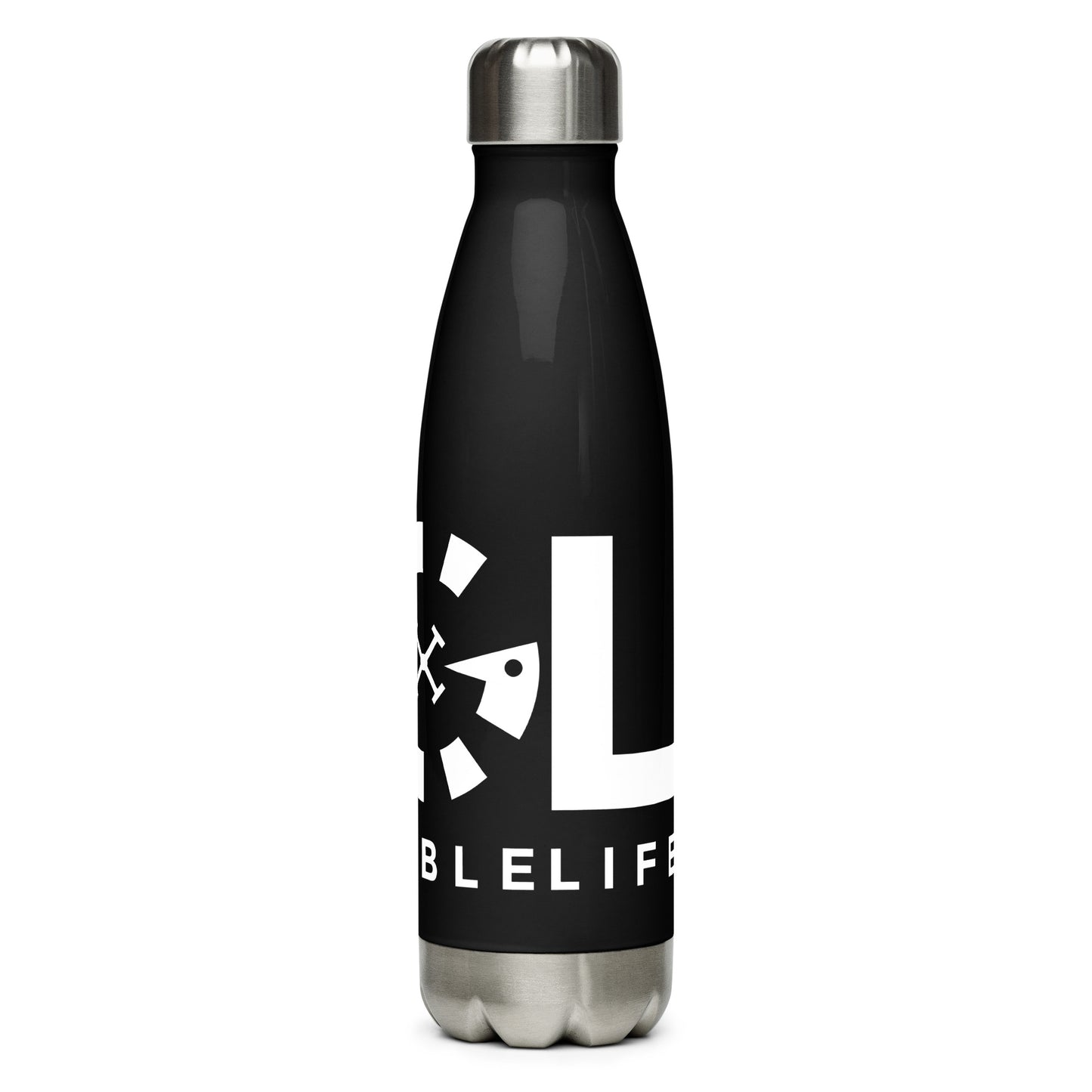 LAG Life's A Gamble White Stainless steel water bottle