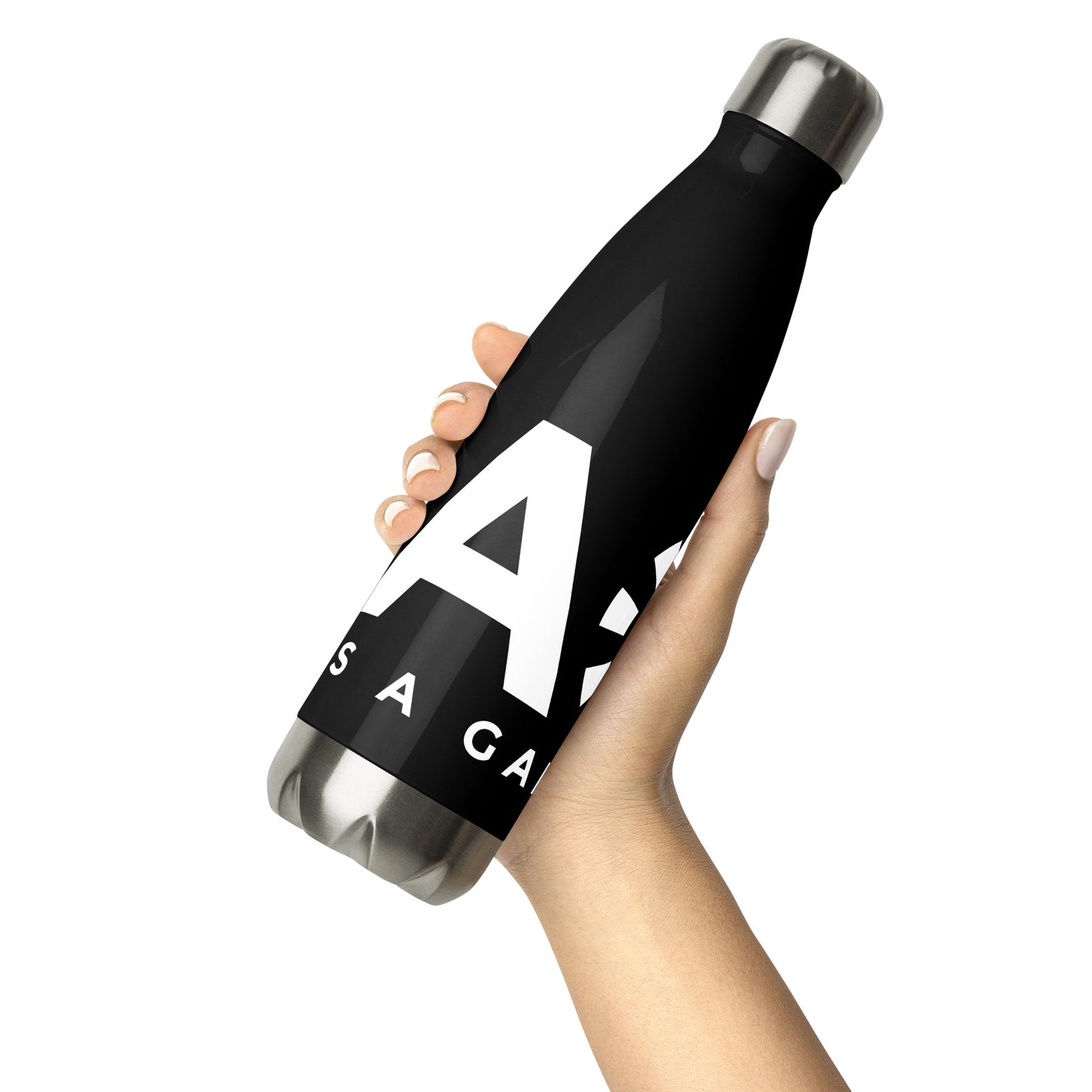 LAG Life's A Gamble White Stainless steel water bottle