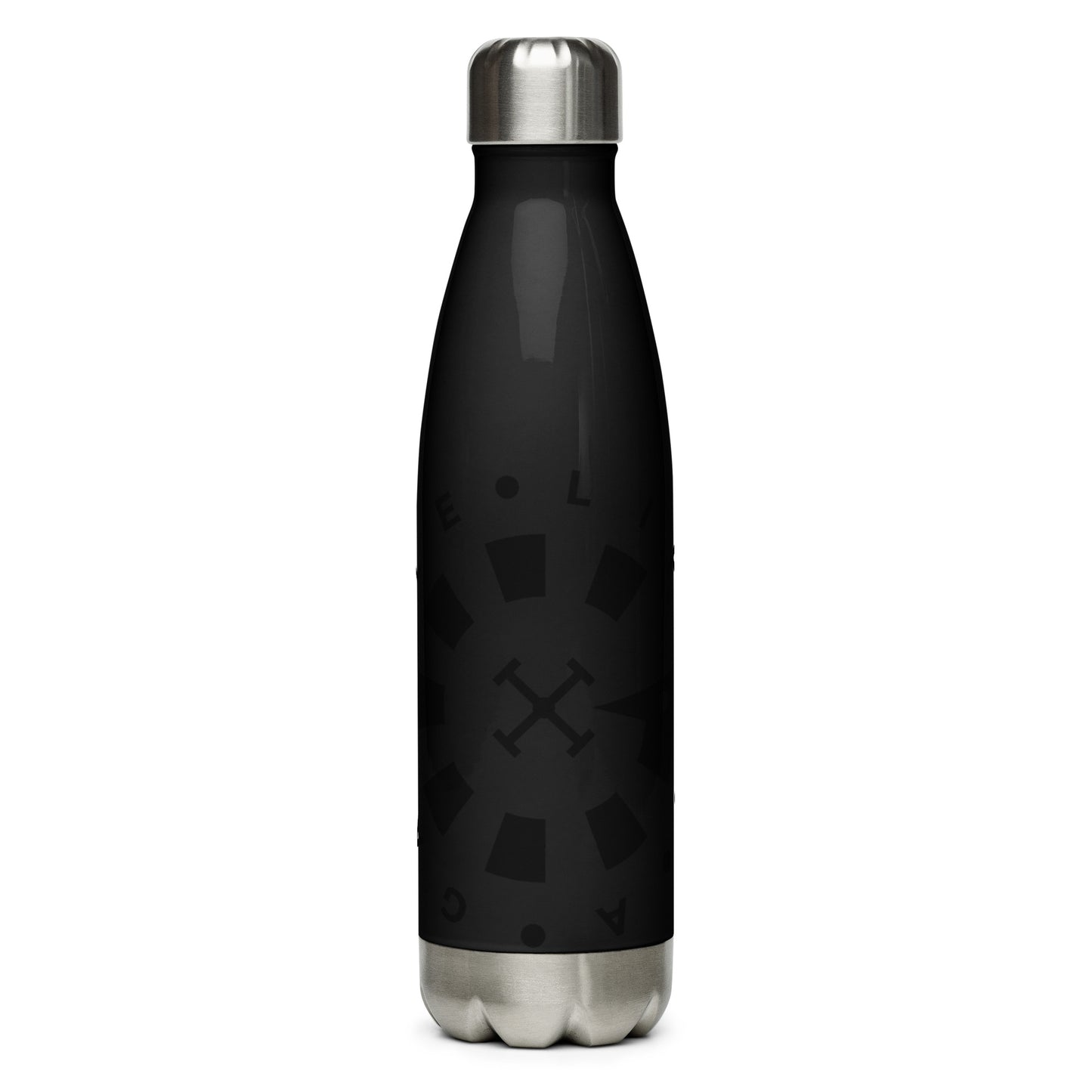 LAG Life's A Gamble Circle Black Stainless steel water bottle