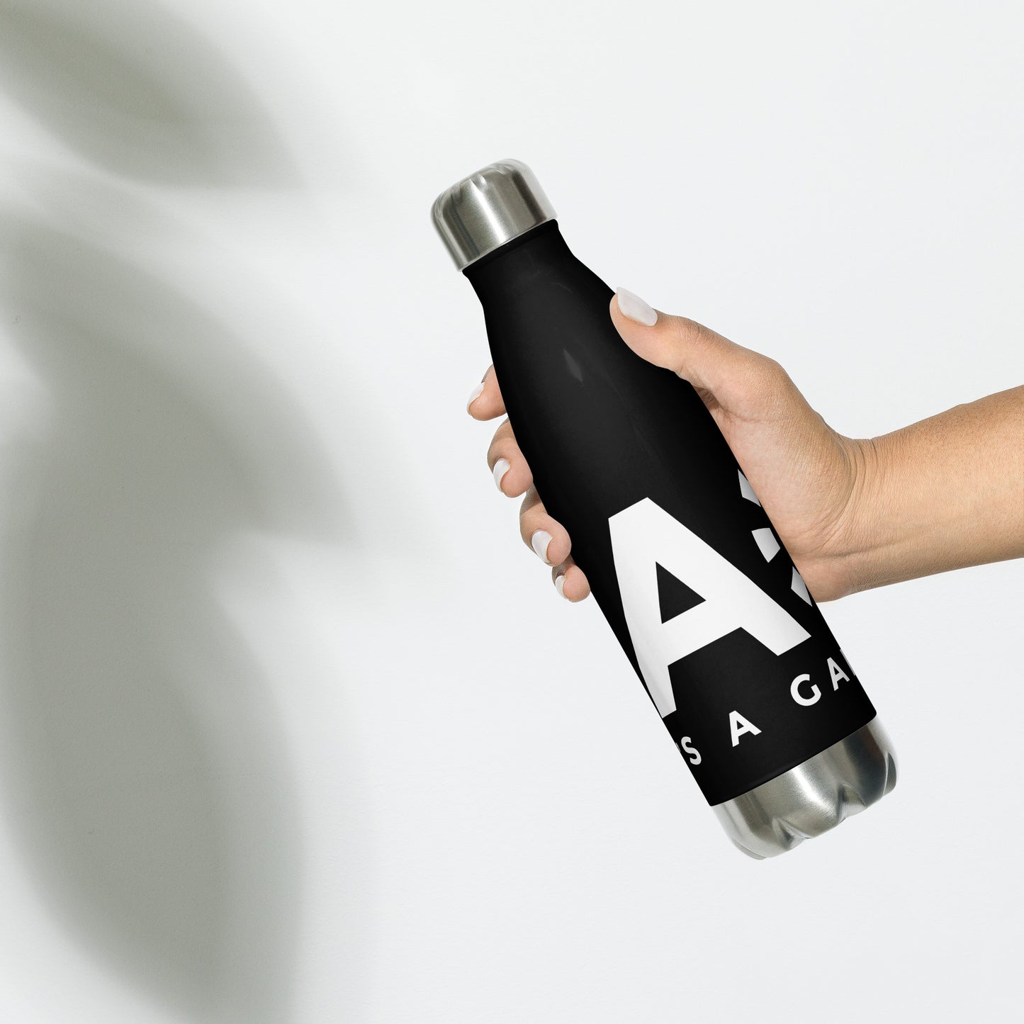 LAG Life's A Gamble White Stainless steel water bottle