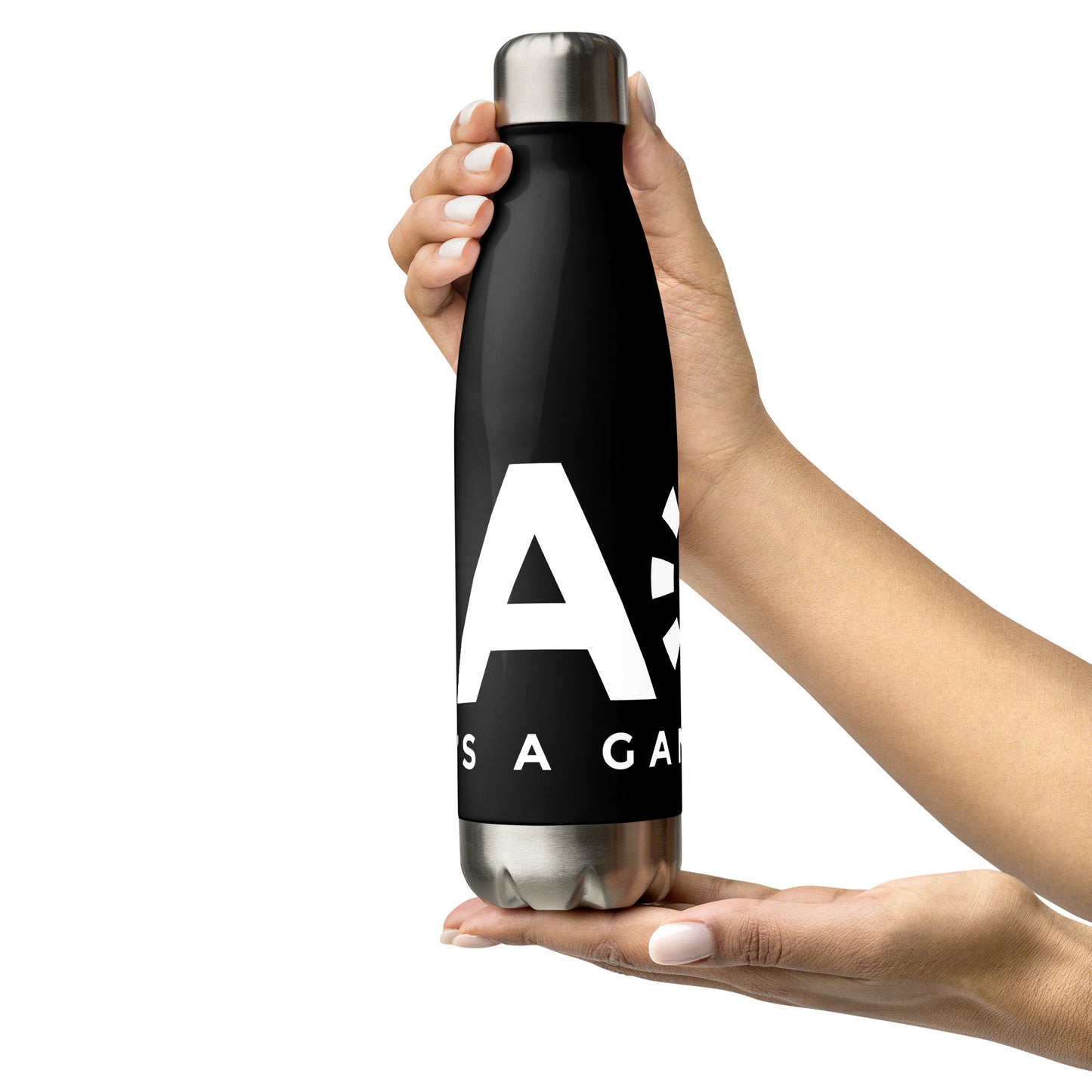 LAG Life's A Gamble White Stainless steel water bottle