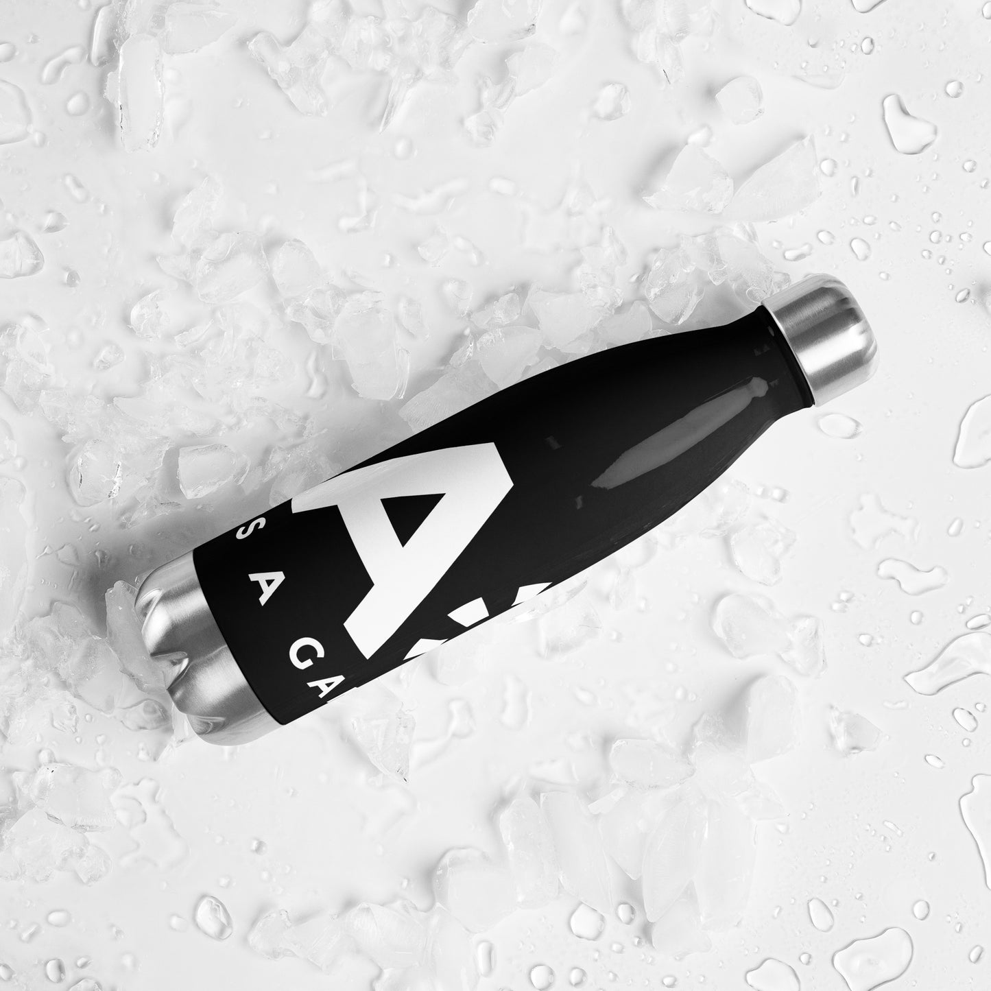 LAG Life's A Gamble White Stainless steel water bottle