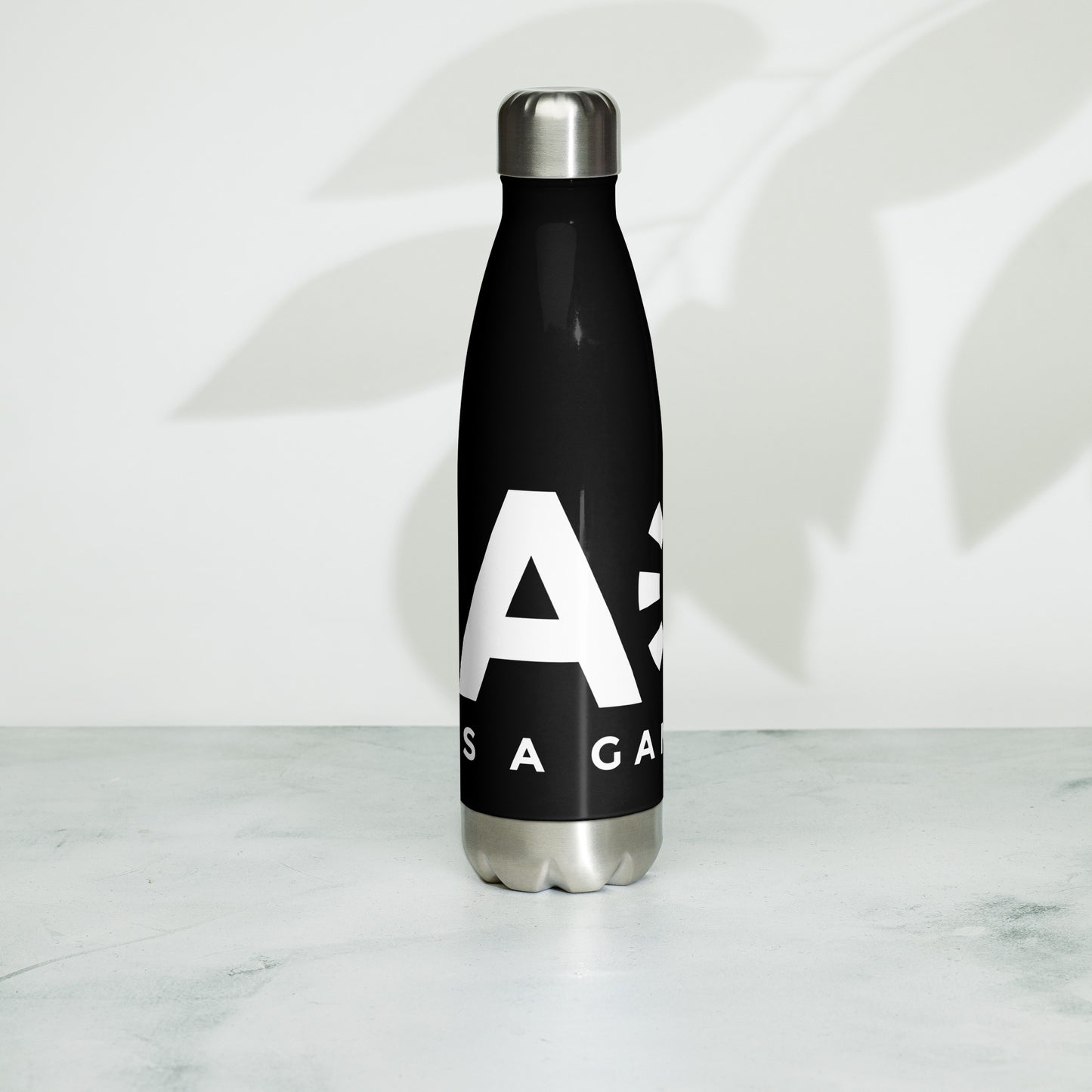 LAG Life's A Gamble White Stainless steel water bottle