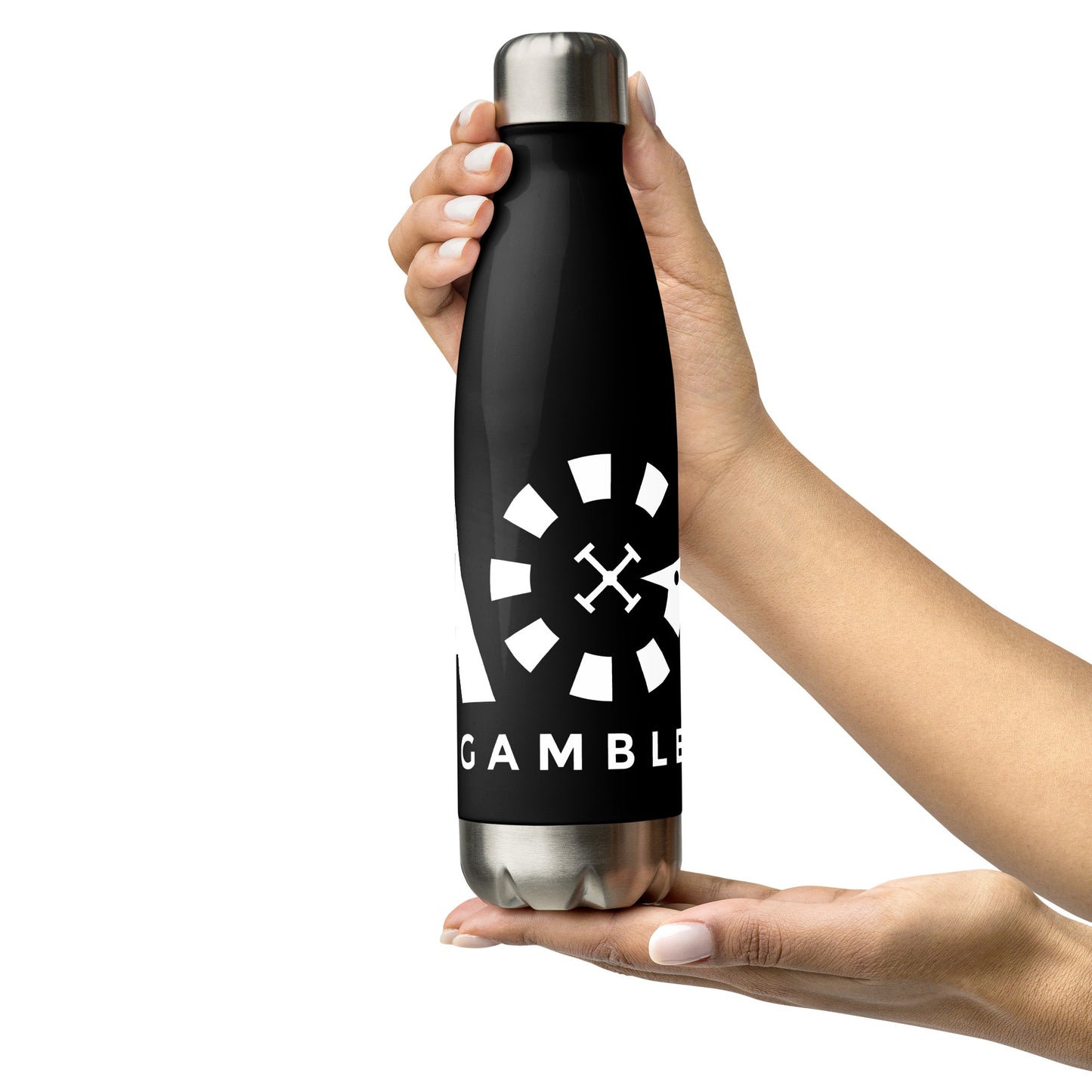 LAG Life's A Gamble White Stainless steel water bottle