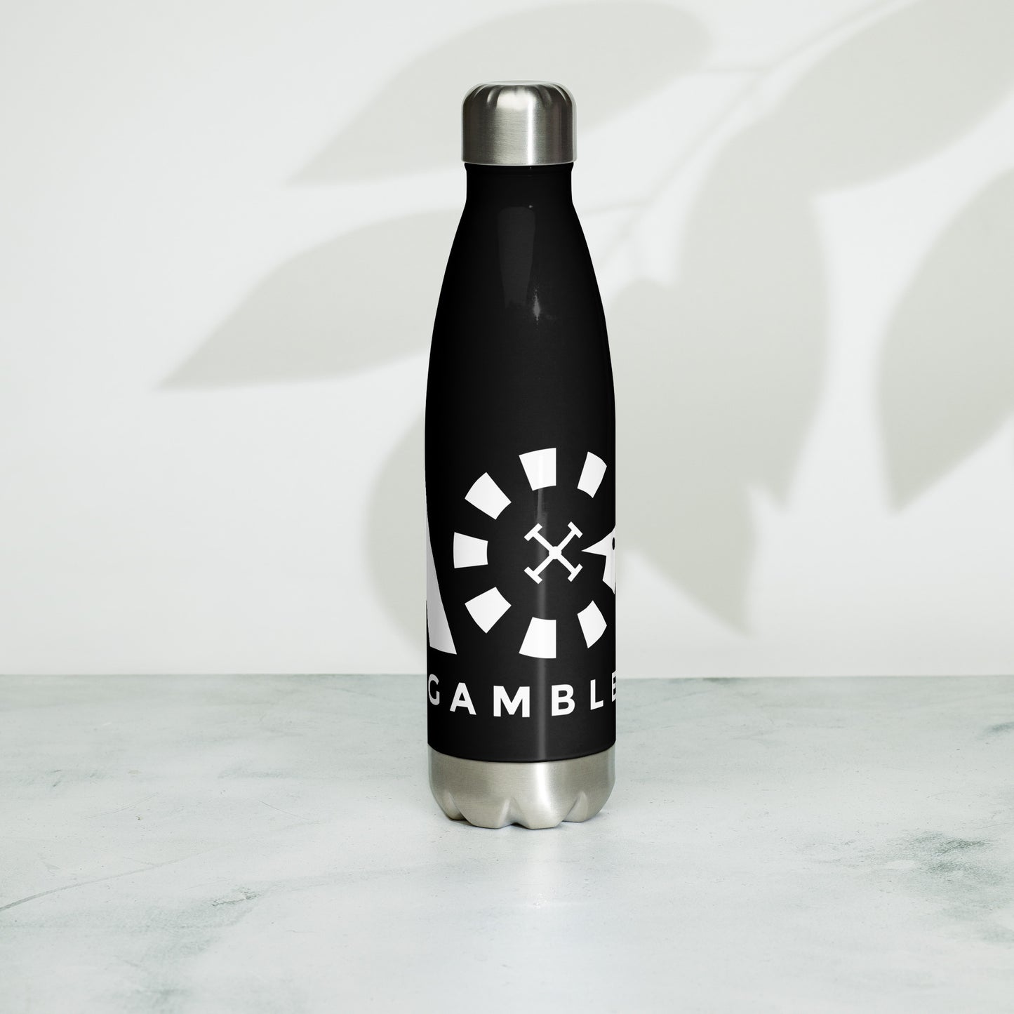 LAG Life's A Gamble White Stainless steel water bottle